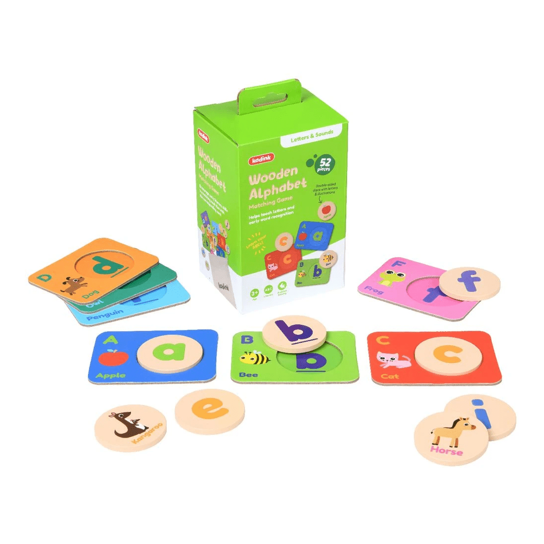 2 Kadink Wooden Alphabet Matching Game, 2 of 3