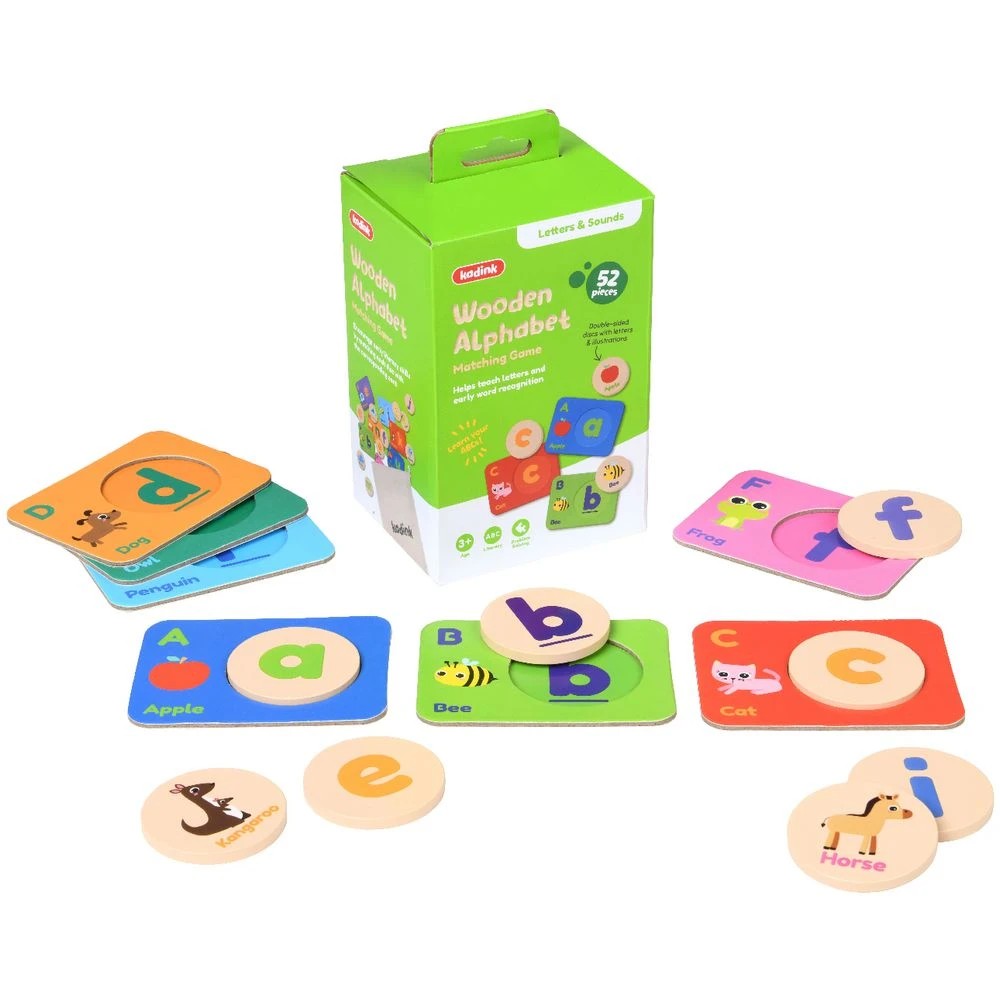 2 Kadink Wooden Alphabet Matching Game, 2 of 3