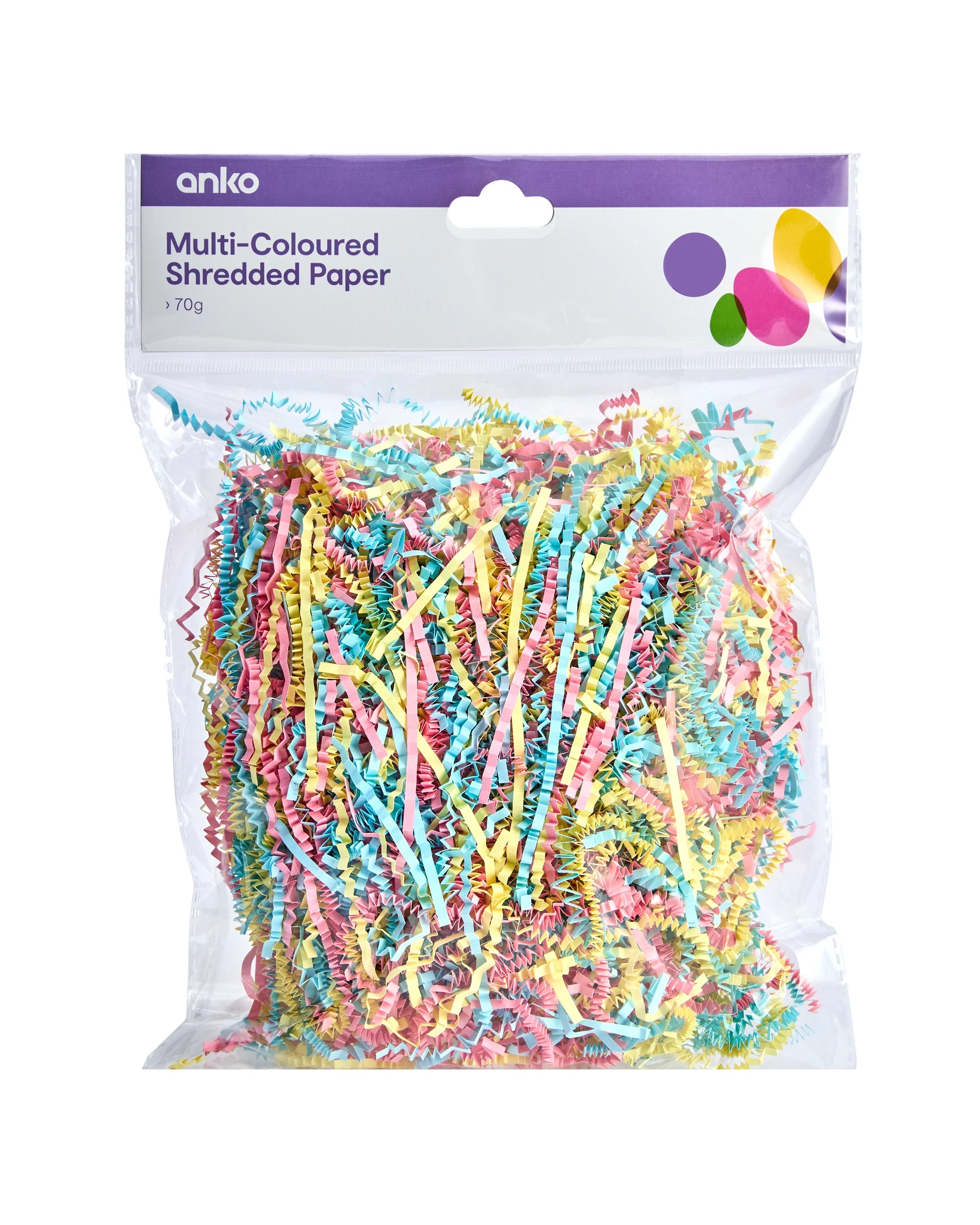 3 Multi-Coloured Shredded Paper, 3 of 3
