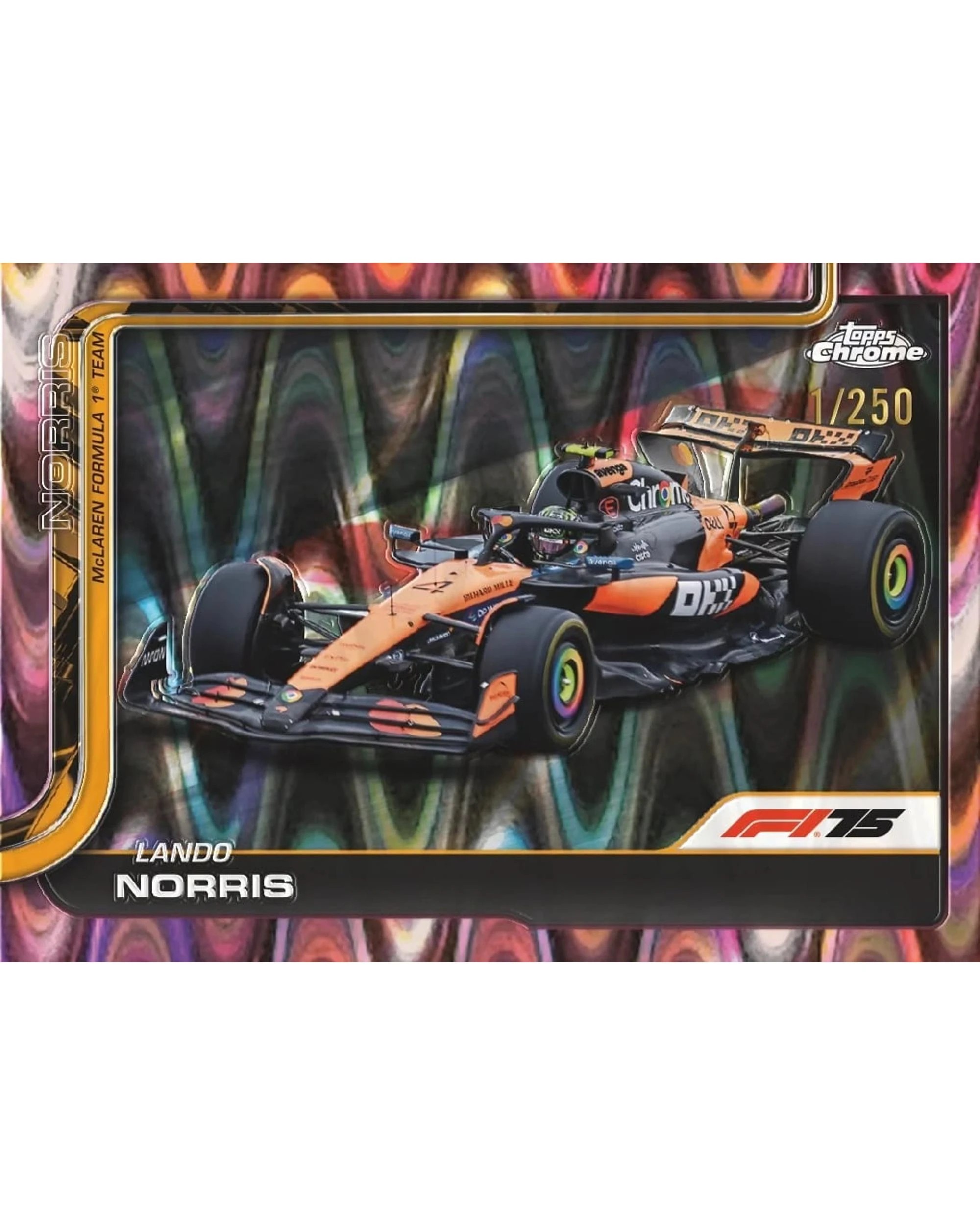 6 Topps 2025 Chrome Formula One Racing Value Blaster Box, 6 of 8