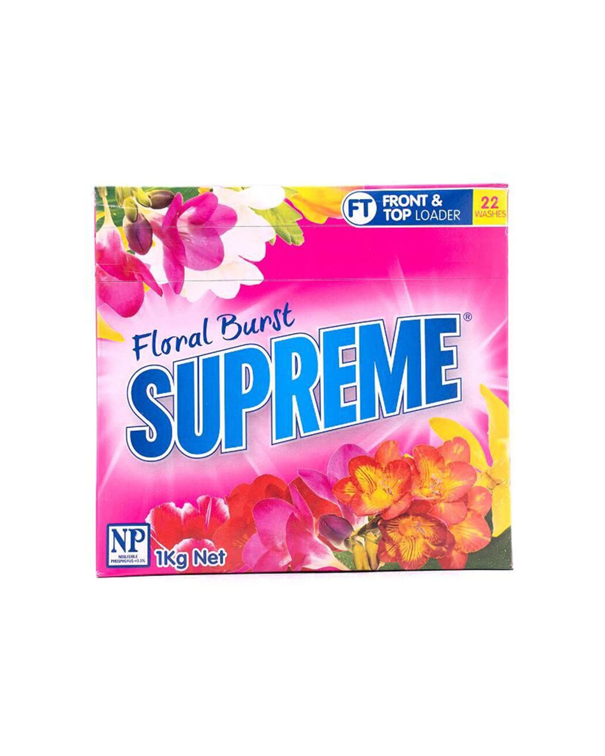 2 Supreme 8PK Floral Burst Laundry Washing Powder Detergent Cleaner 1kg - Multi, 2 of 5