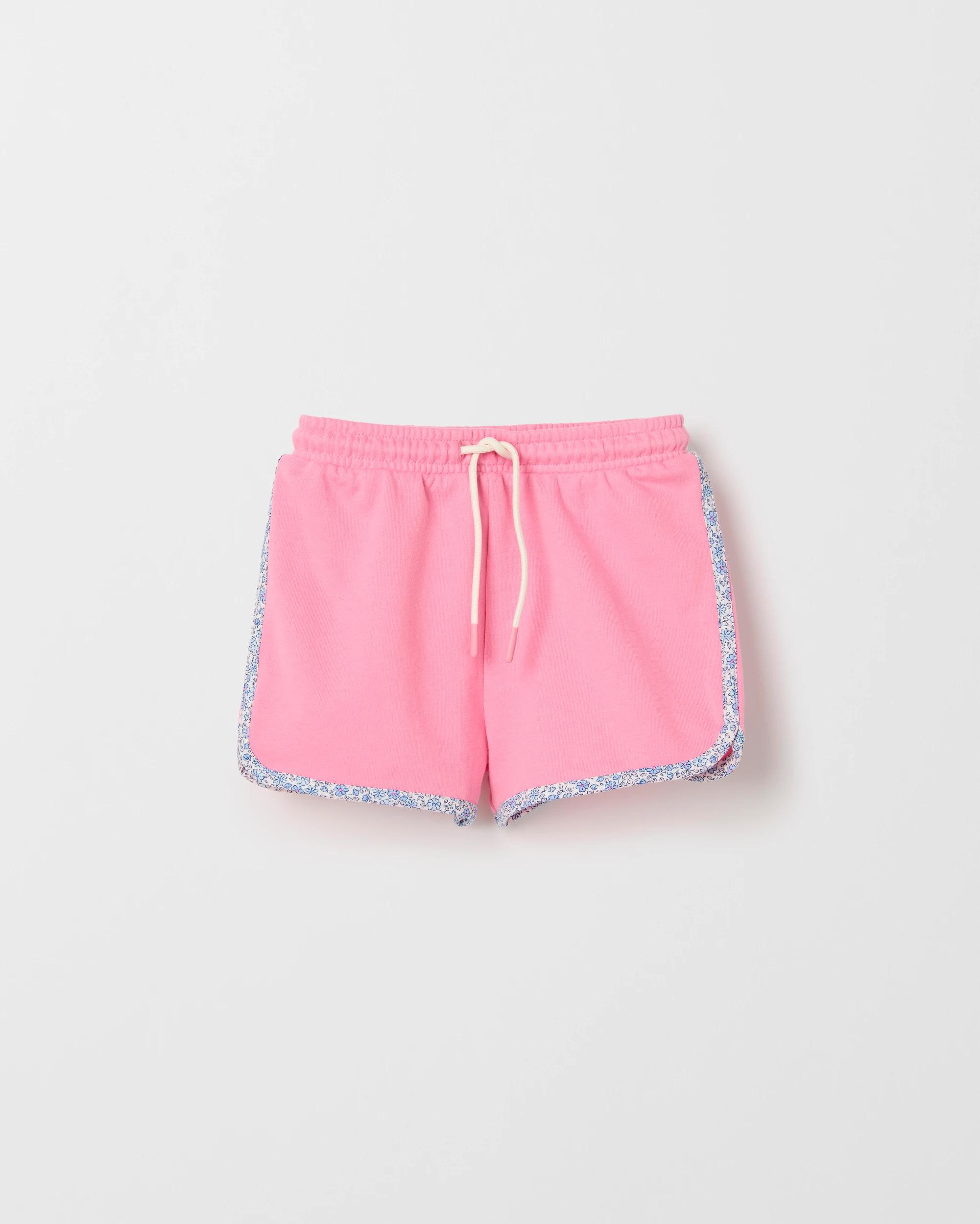 1 Target Kids Australian Cotton Blend Fashion Dolphin Hem Knit Shorts PINK, 1 of 2