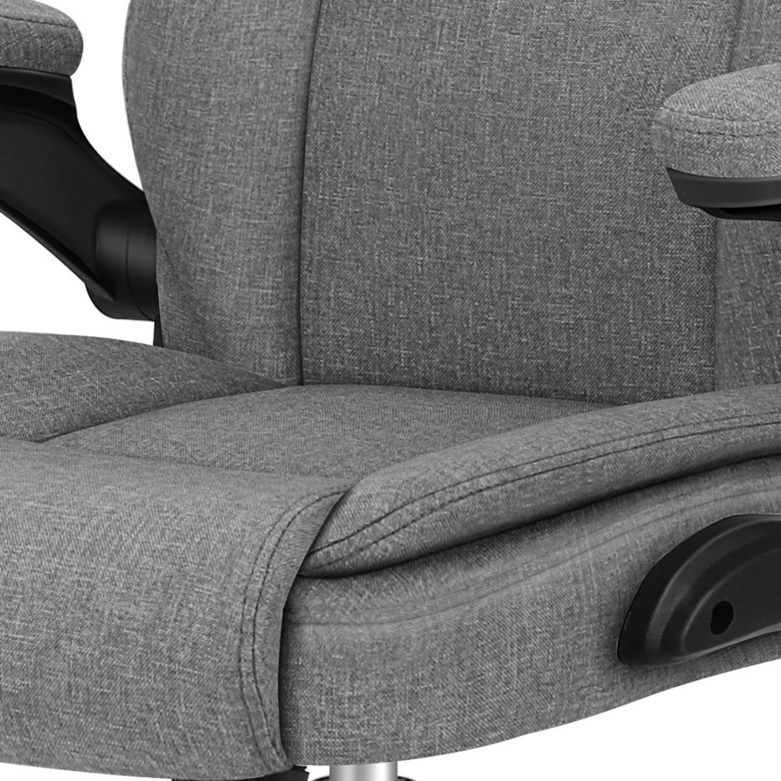 7 Alfordson Massage Office Chair Executive Computer Gaming Seat Linen Fabric - Grey, 7 of 10
