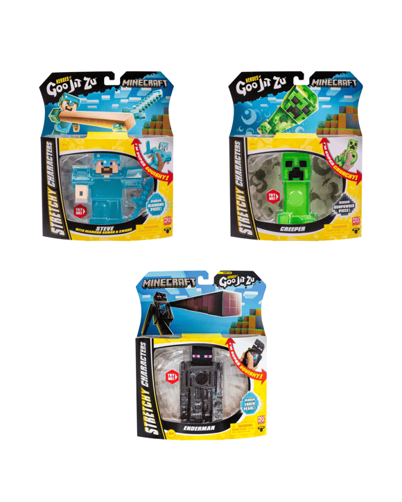 Heroes of Goo Jit Zu Minecraft Stretchy Character Playset - Assorted