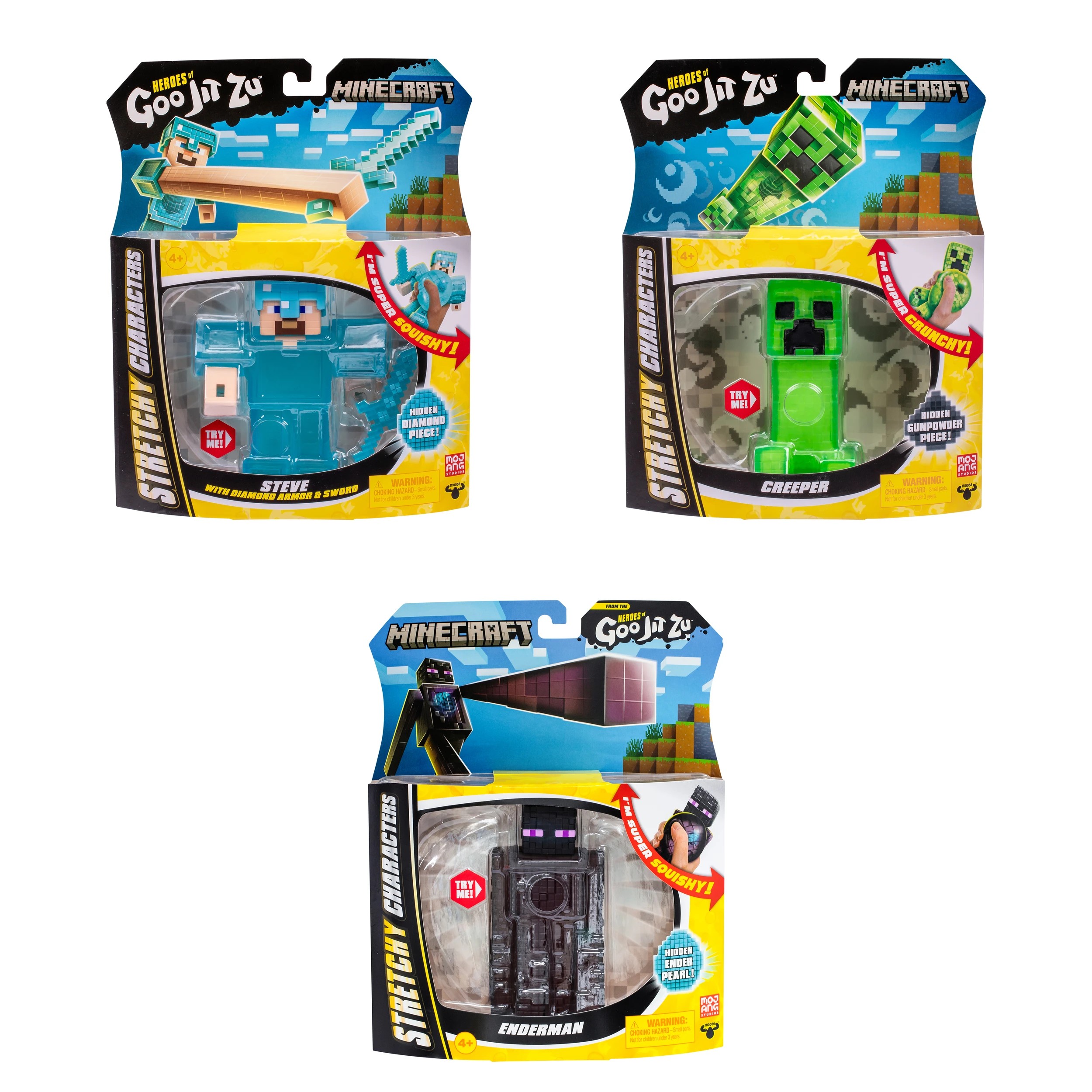 1 Heroes of Goo Jit Zu Minecraft Stretchy Character Playset - Assorted, 1 of 9