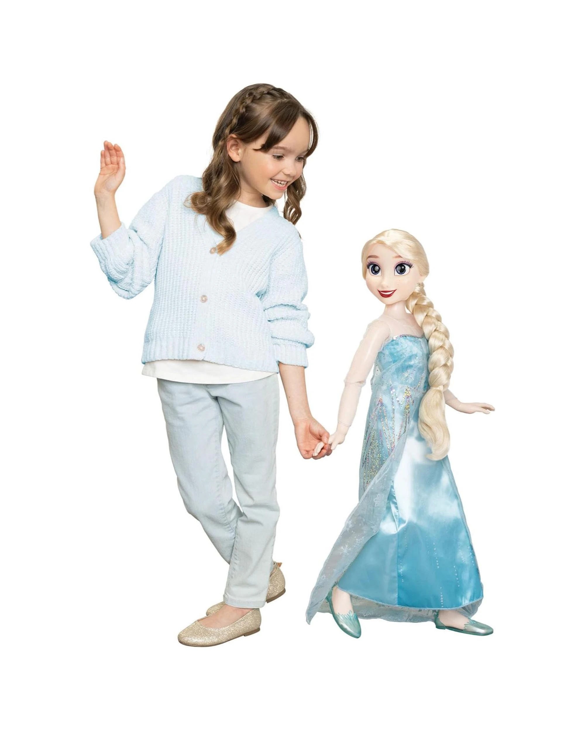 6 Disney Princess Playdate Elsa 32 inch Doll, 6 of 8