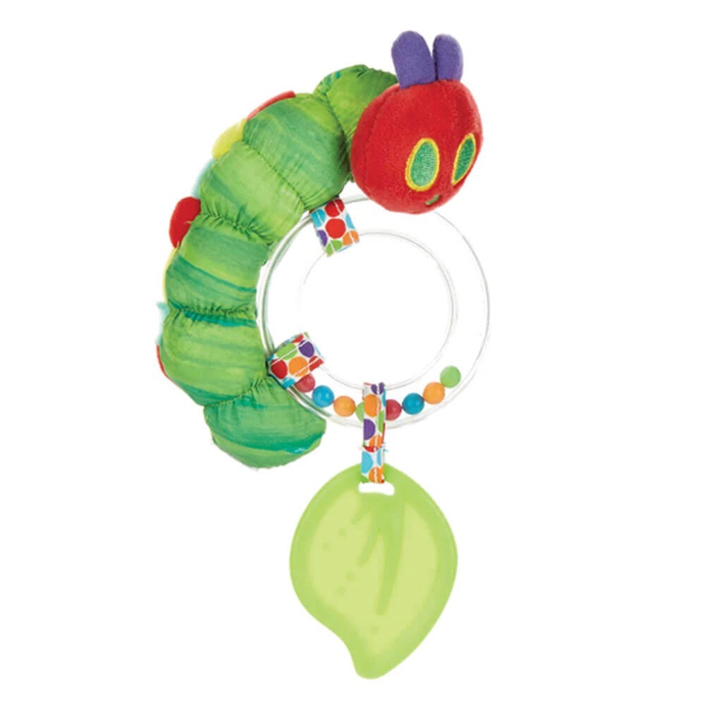 3 Eric Carle - The Very Hungry Caterpillar Ring Rattle, Birth+ - Green, 3 of 5