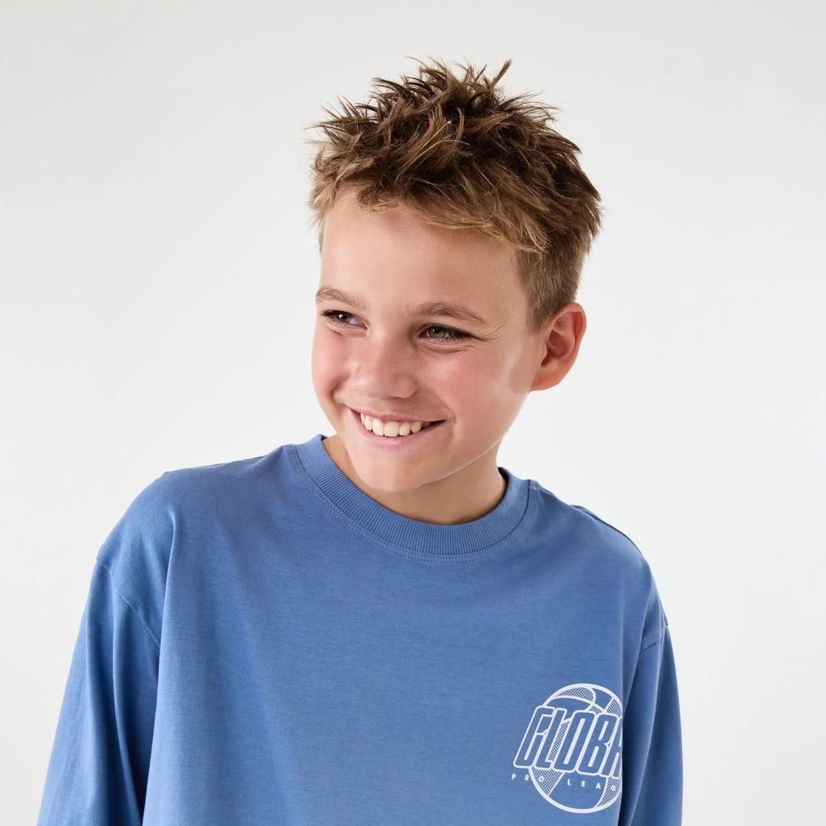 3 Long Sleeve Cuff Skate Print T-shirt Blu Biombr, 3 of 8