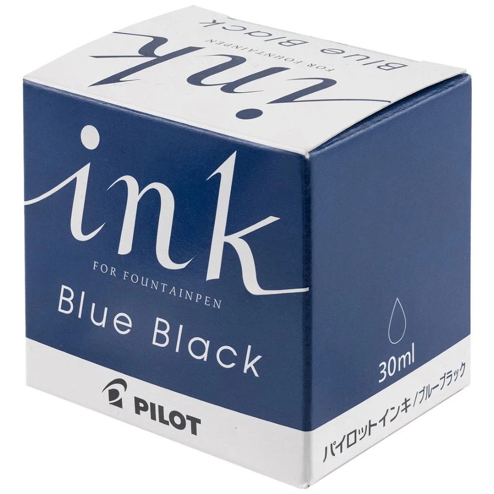 3 PILOT Signature Fountain Pen Ink Bottle 30ml Blue Black, 3 of 3