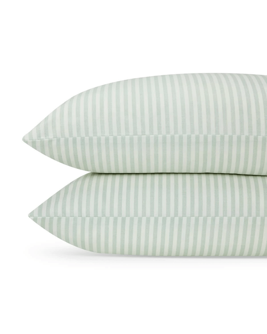 2 250 Thread Count Stripe Cotton Sheet Set - King Bed, Sage, 2 of 7