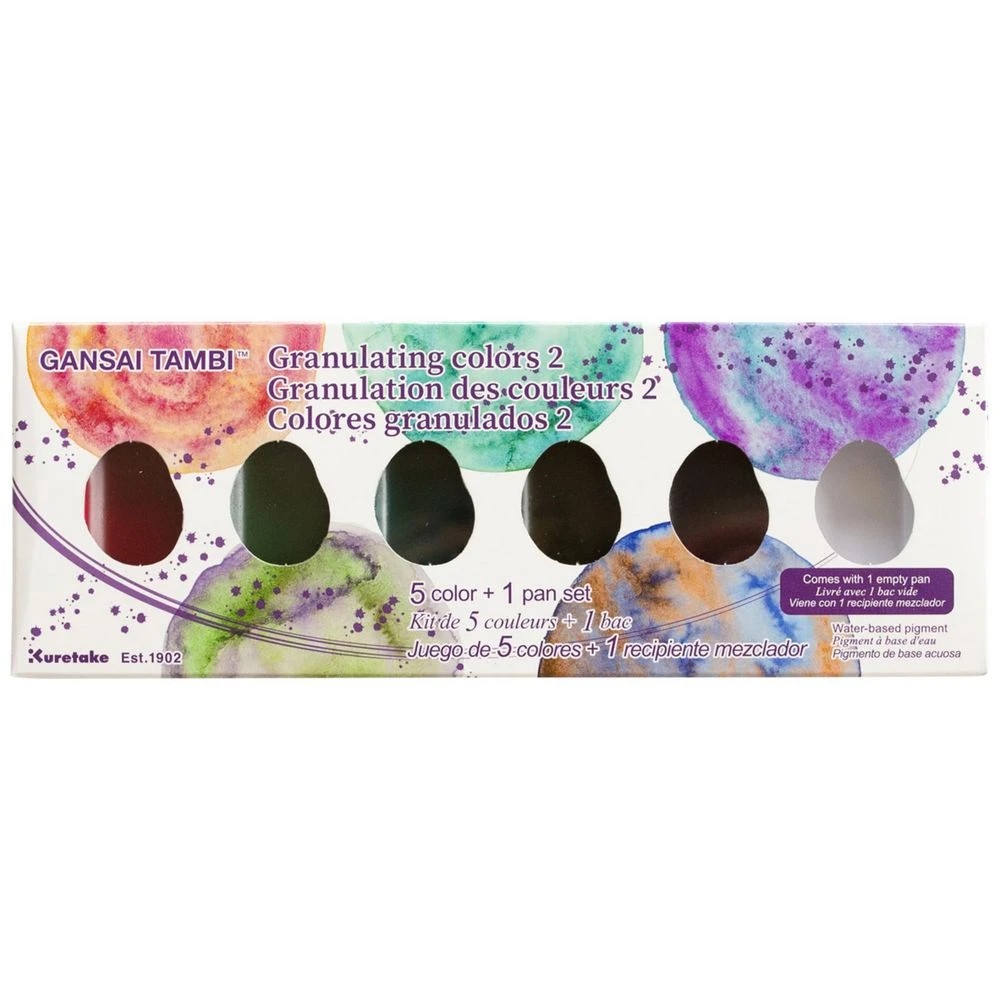 2 Kuresake Gansai Tambi Granulating Watercolours 5 Pack, 2 of 10