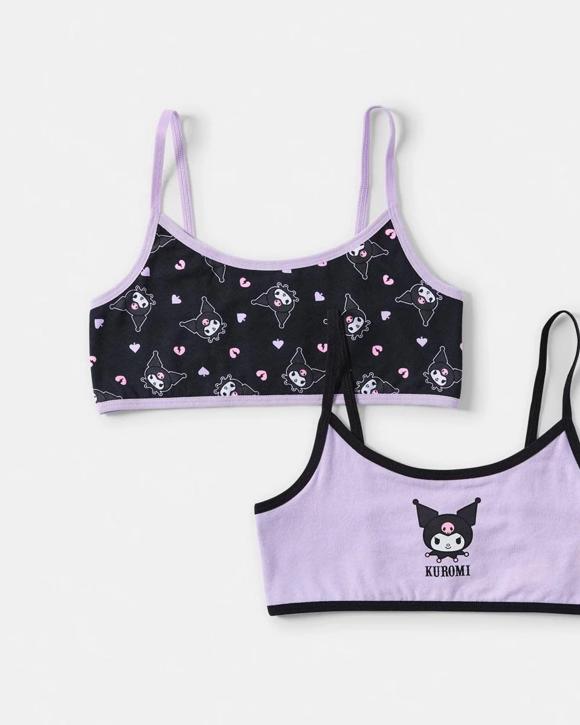 2 Pack Kuromi License Crop Top