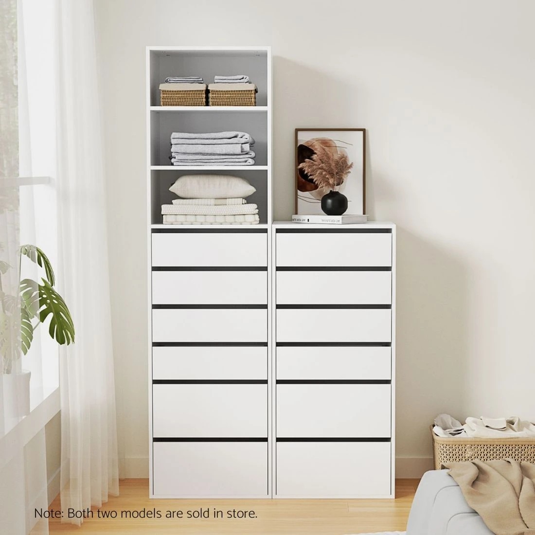 8 Artiss 6 Chest of Drawers Dresser Tallboy - White, 8 of 8