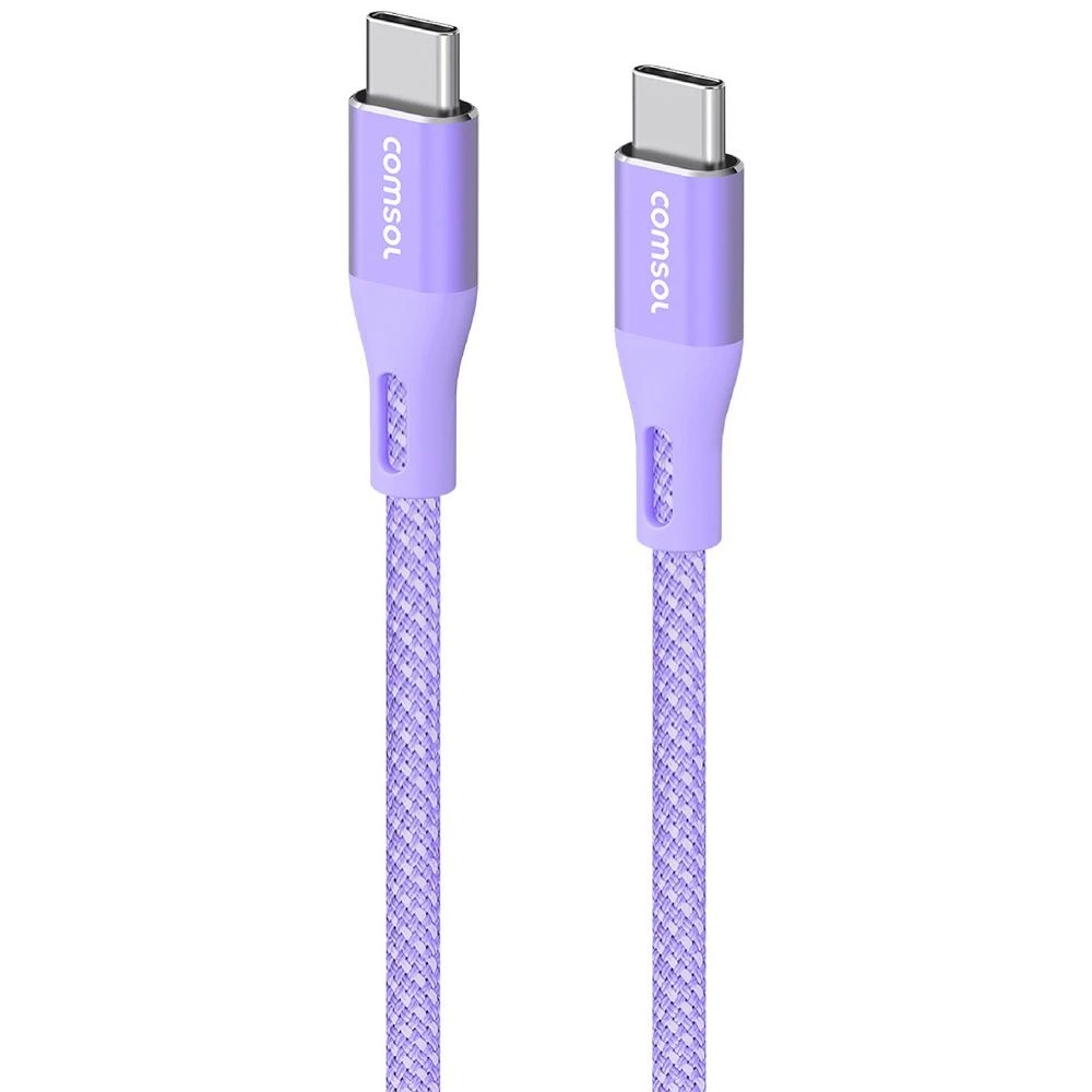 1 Comsol USB-C Cable 1.2m Purple, 1 of 4