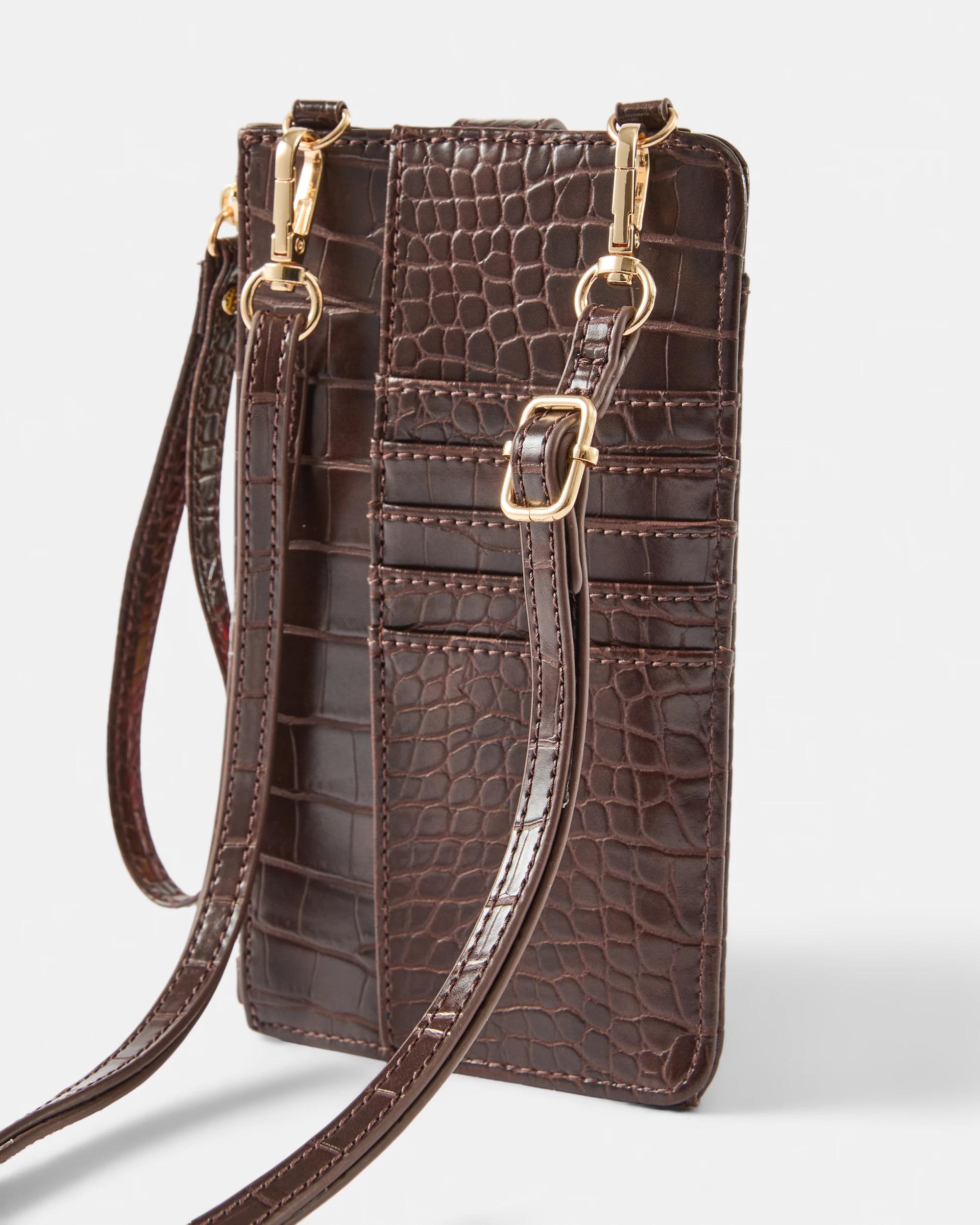 2 Phone Wallet Bag Deep Fudge, 2 of 6