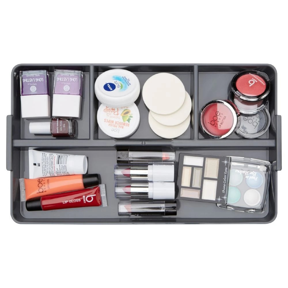 5 Ezy Storage 5L Sort It Storage Container Transparent Grey, 5 of 9