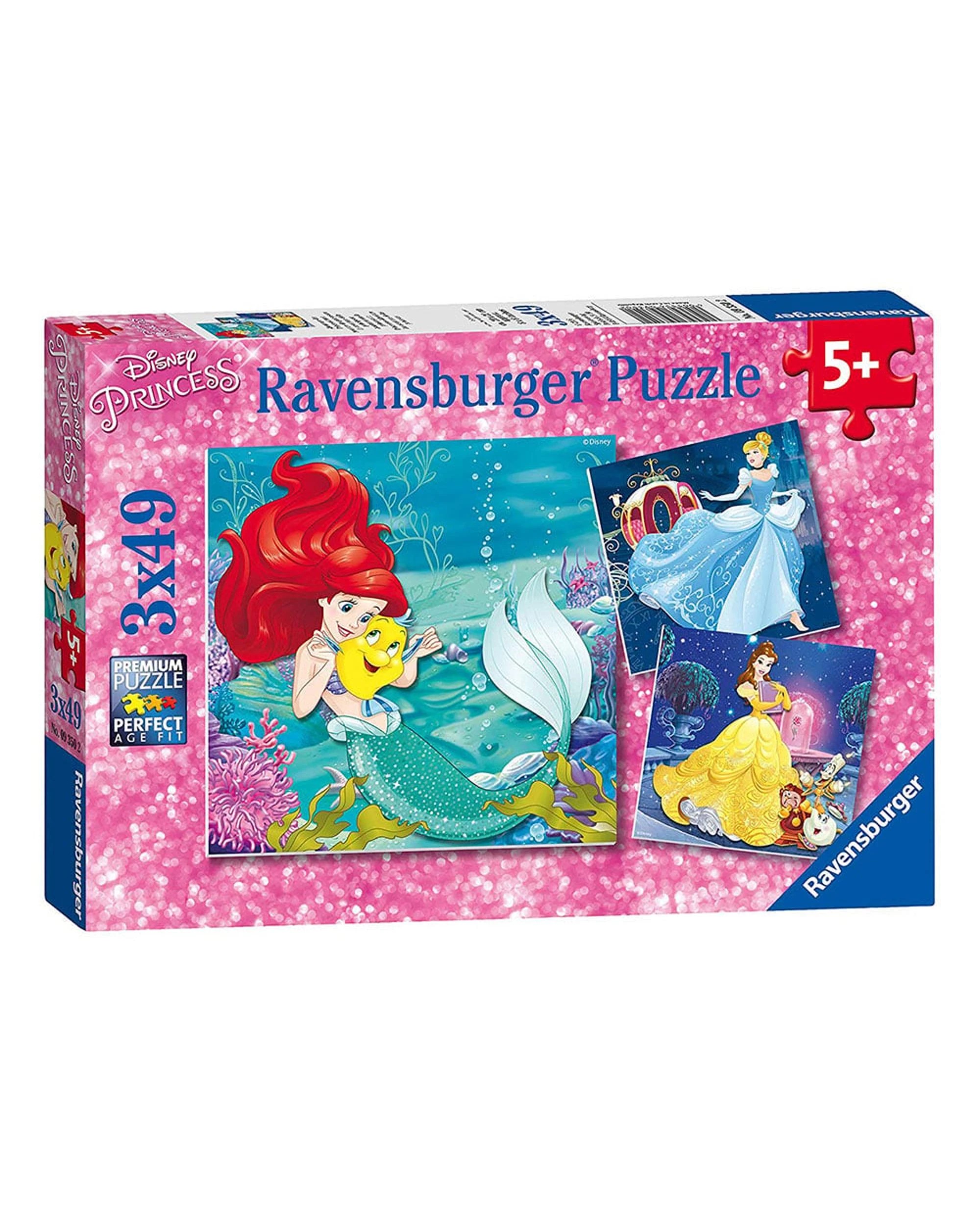 1 Ravensburger Disney Princess Adventure 3x 49pc Jigsaw Puzzles, 1 of 4