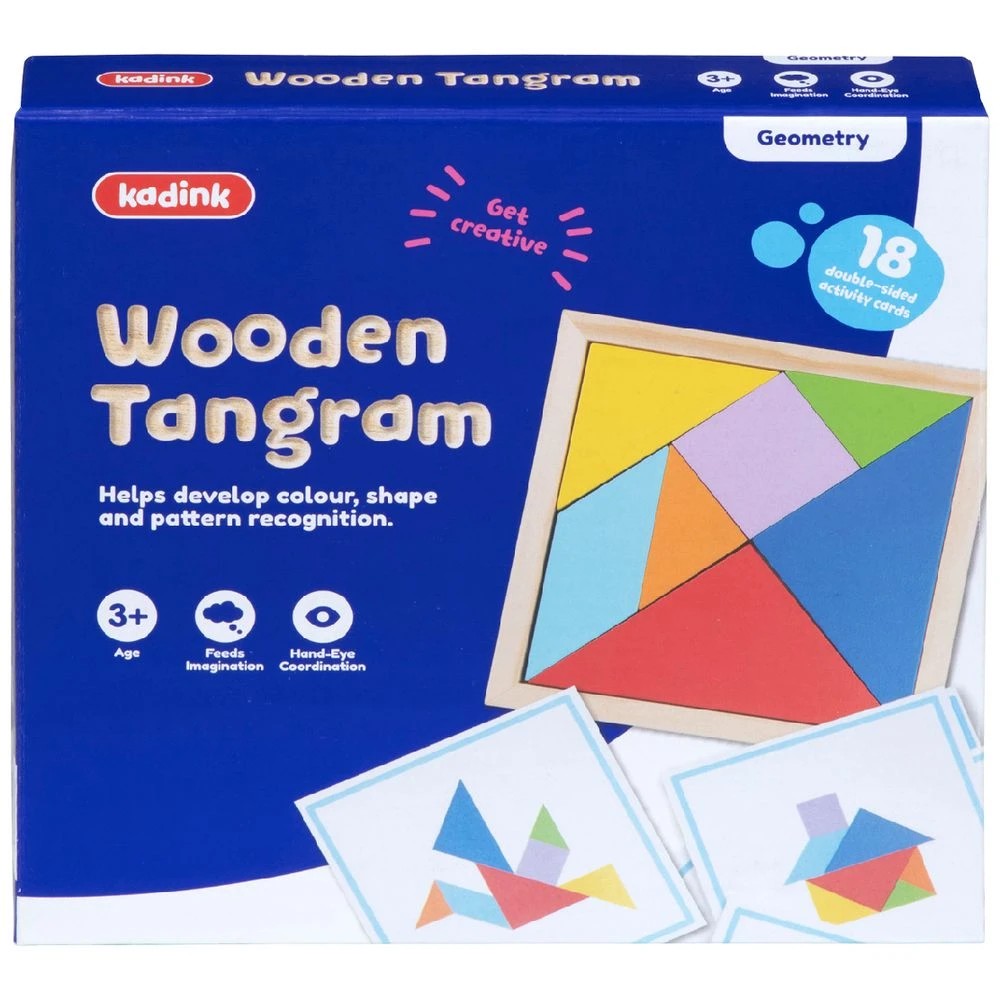 1 Kadink Wooden Tangram Puzzle, 1 of 5