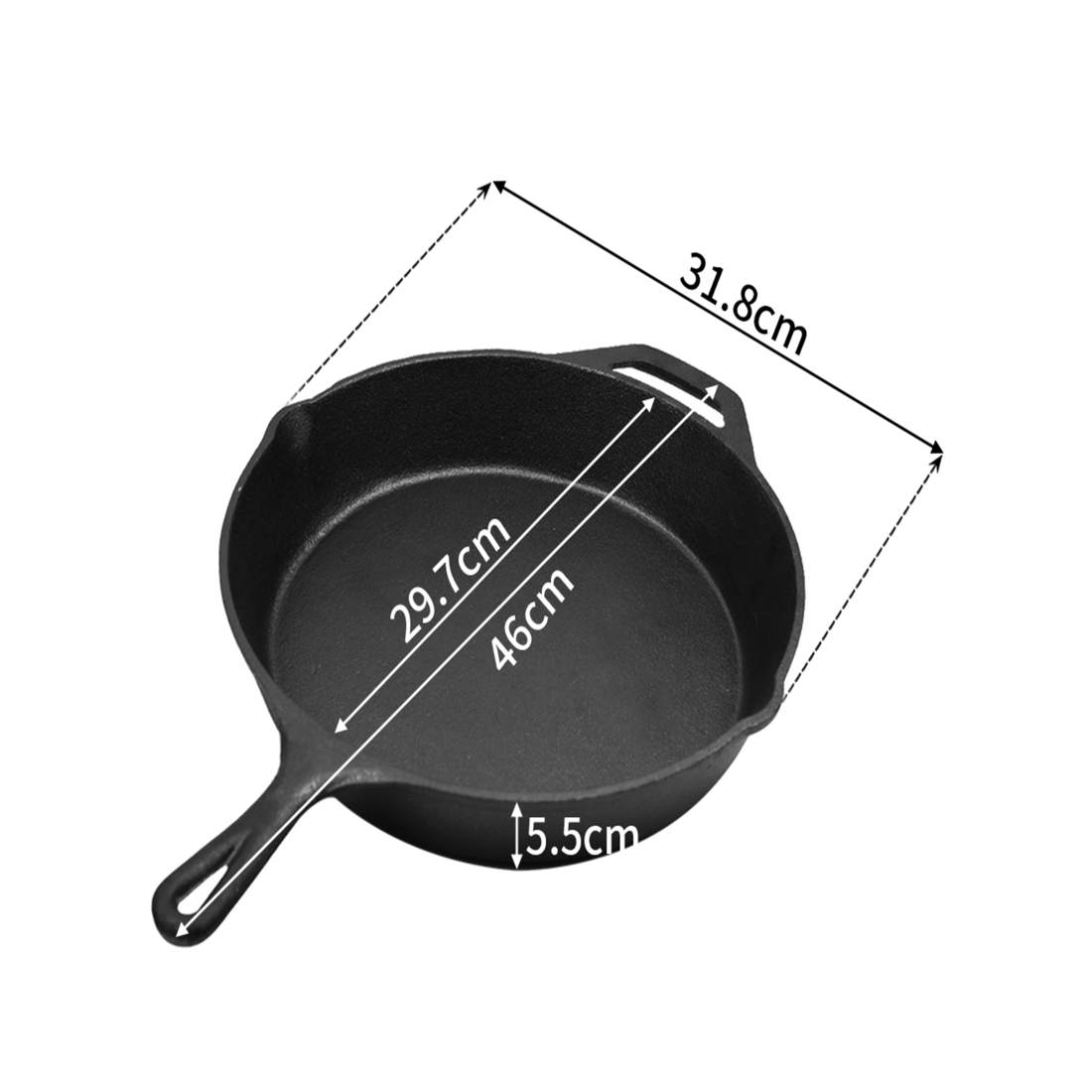 6 Toque Non Stick Cast Iron Frying Pan, 6 of 6