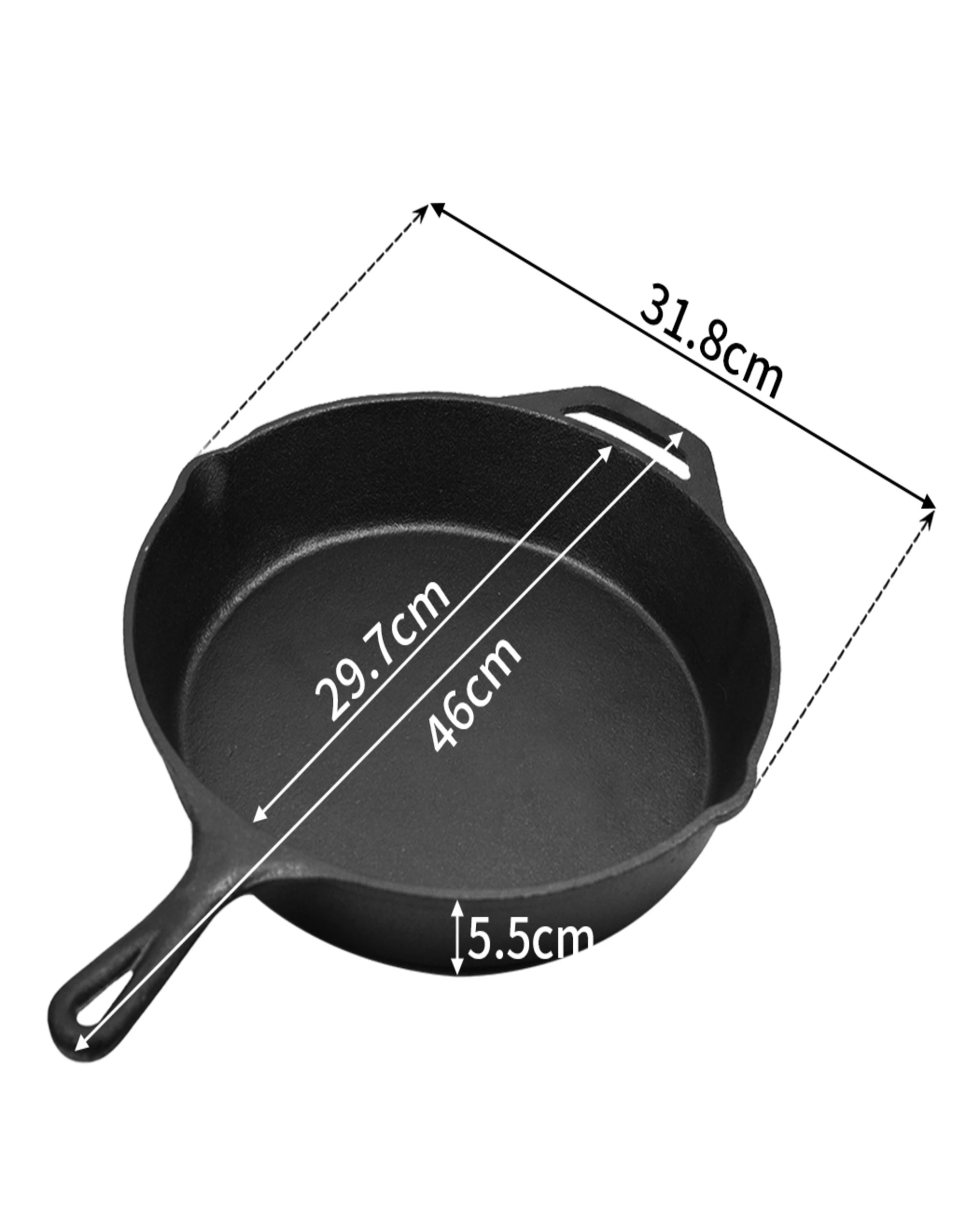 6 Toque Non Stick Cast Iron Frying Pan, 6 of 6