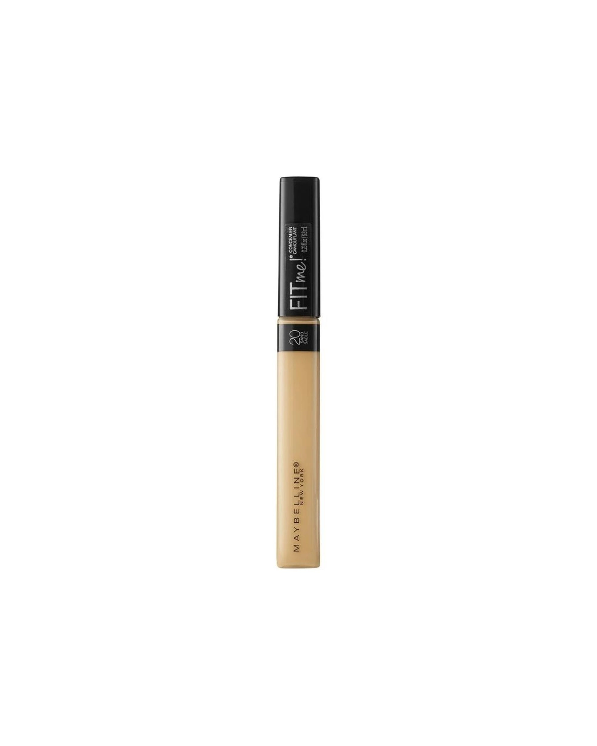 1 Maybelline Fit Me Natural Medium Coverage Concealer 6.8mL - 20 Sand - Yellow, 1 of 3