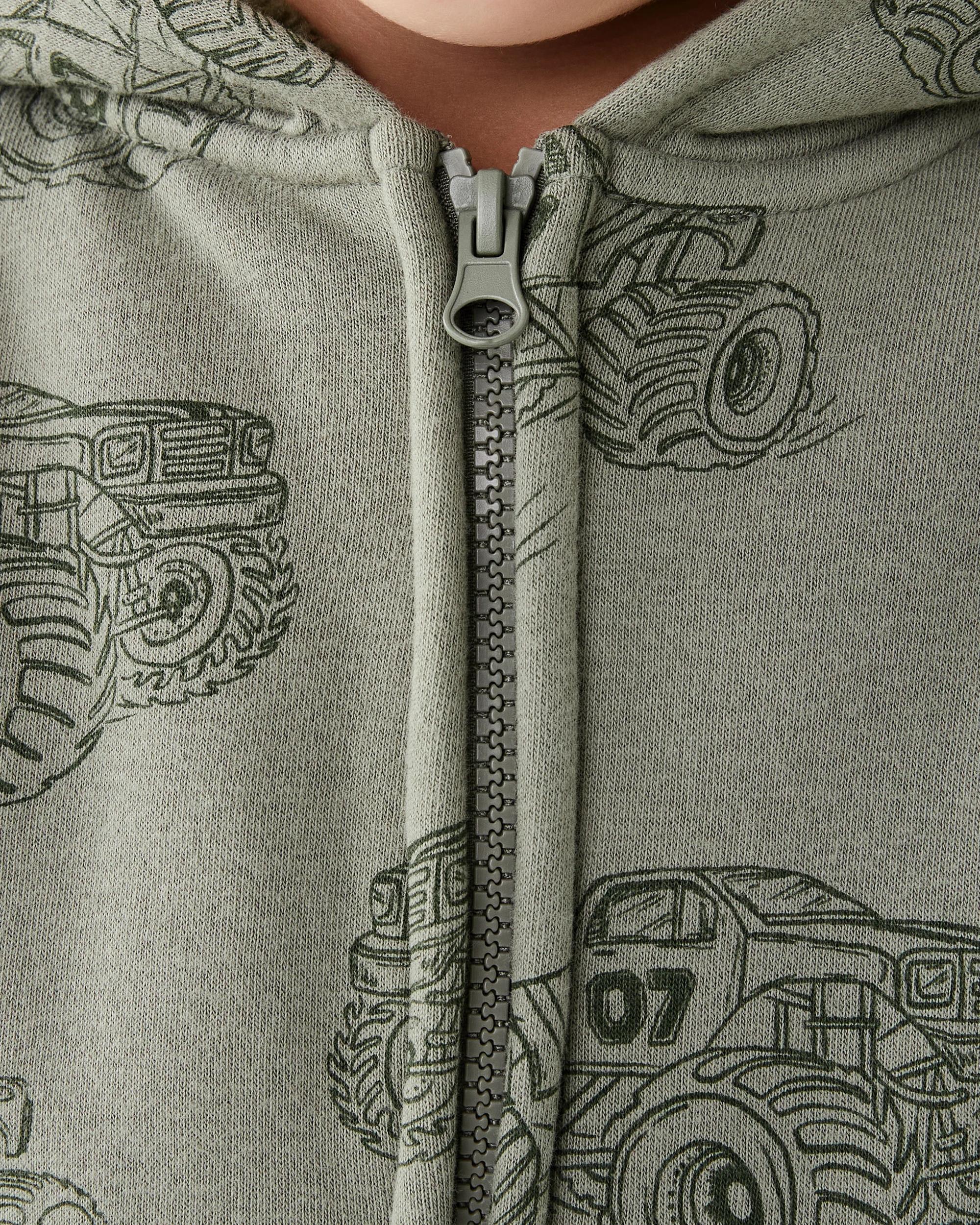 5 Sherpa Lined Hoodie Grn Truck, 5 of 10