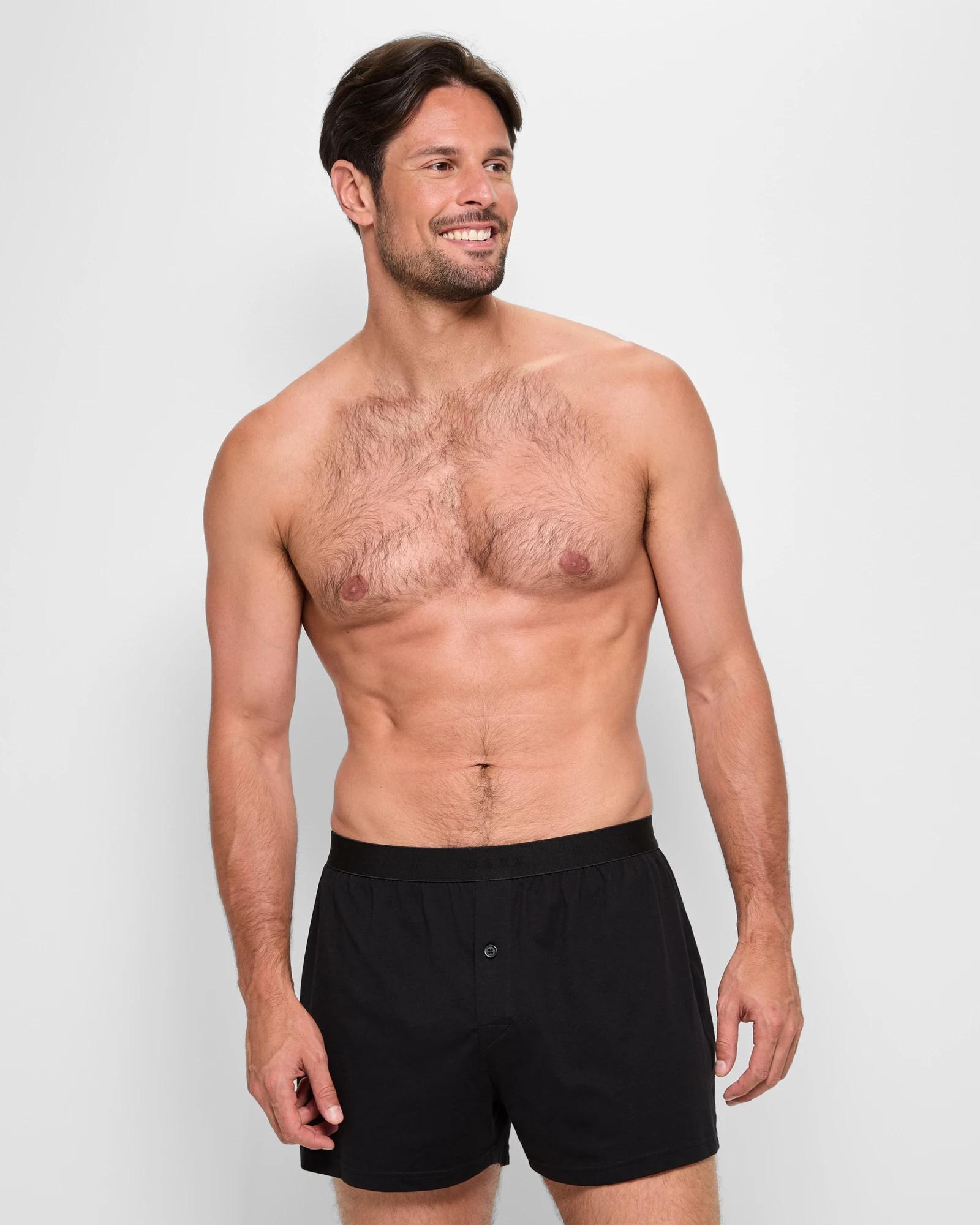 3 3 Pack Knit Boxer Shorts - Maxx BLACK, 3 of 3