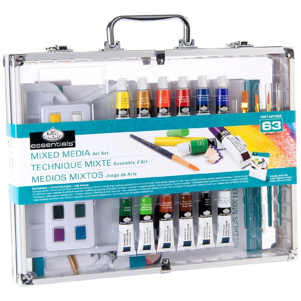 1 Royal & Langnickel Double-sided Mixed Art Set 63 Piece, 1 of 8