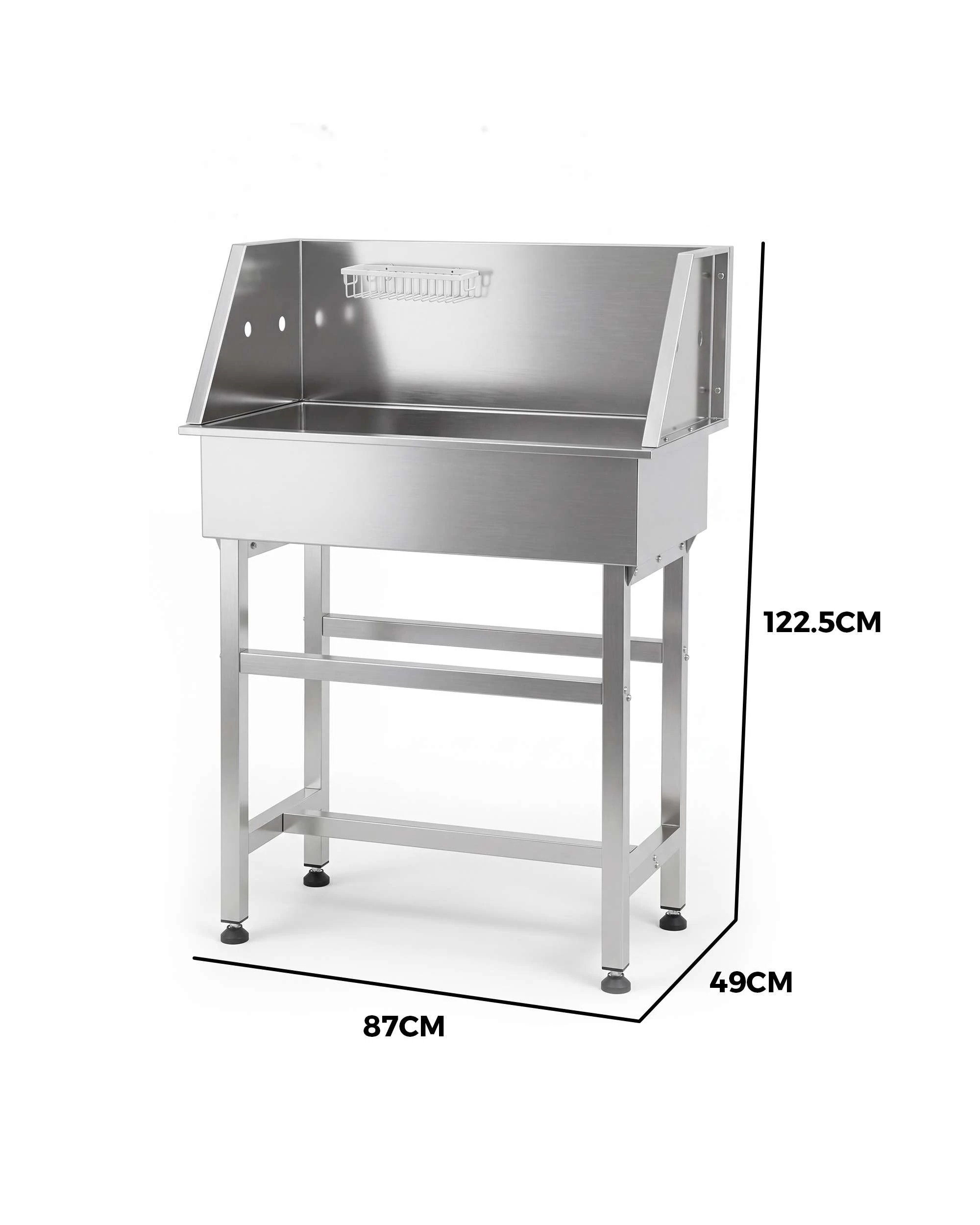 9 Advwin Pet Bathtub Stainless Steel Dog Washing Station Pet Grooming Tub 34" Bathtub, 9 of 9