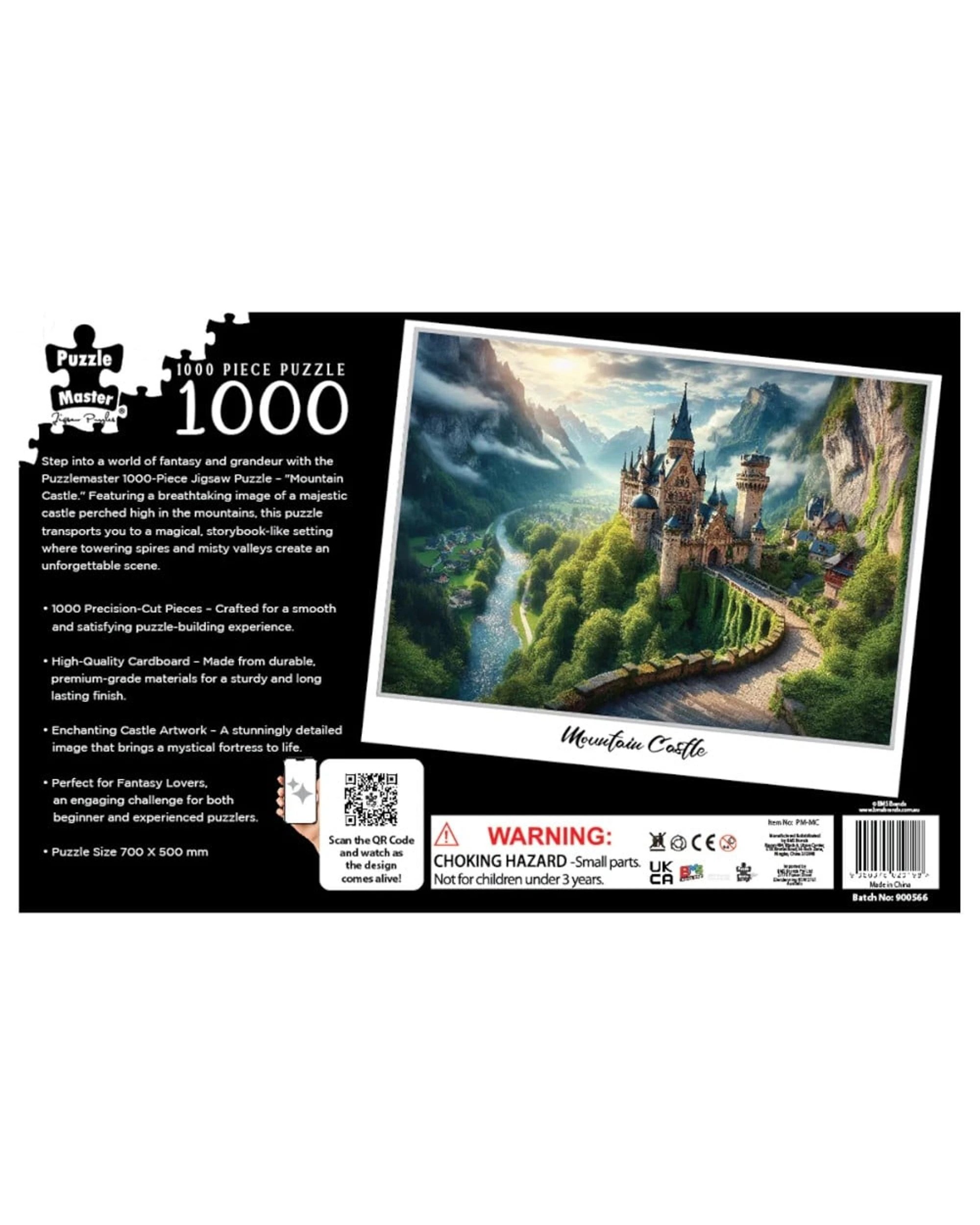 4 Puzzle Master Mountain Castle AR Edition 1000 Piece Jigsaw Puzzle, 4 of 10