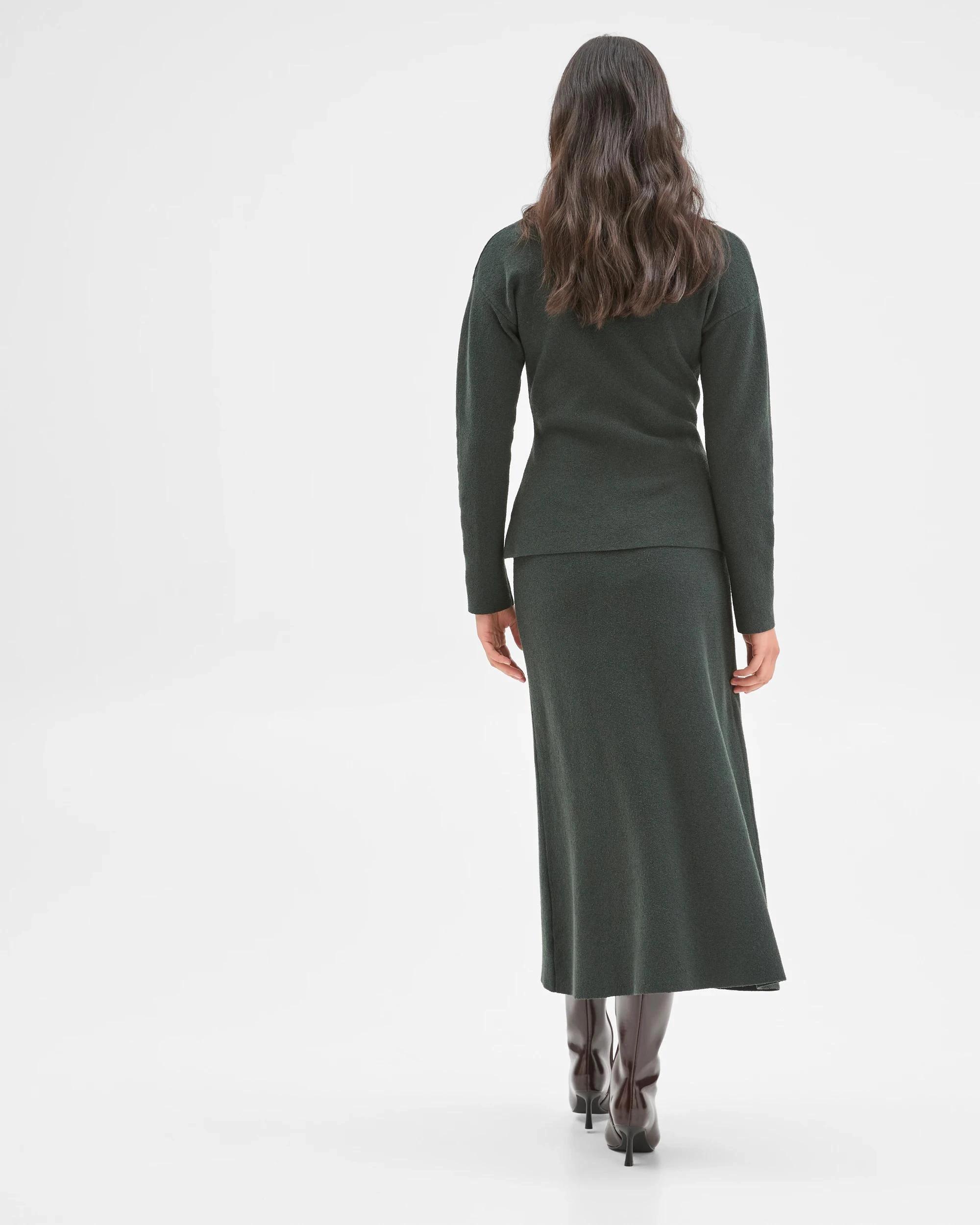 7 Preview Boucle Knit Midi Skirt MID JADE, 7 of 7