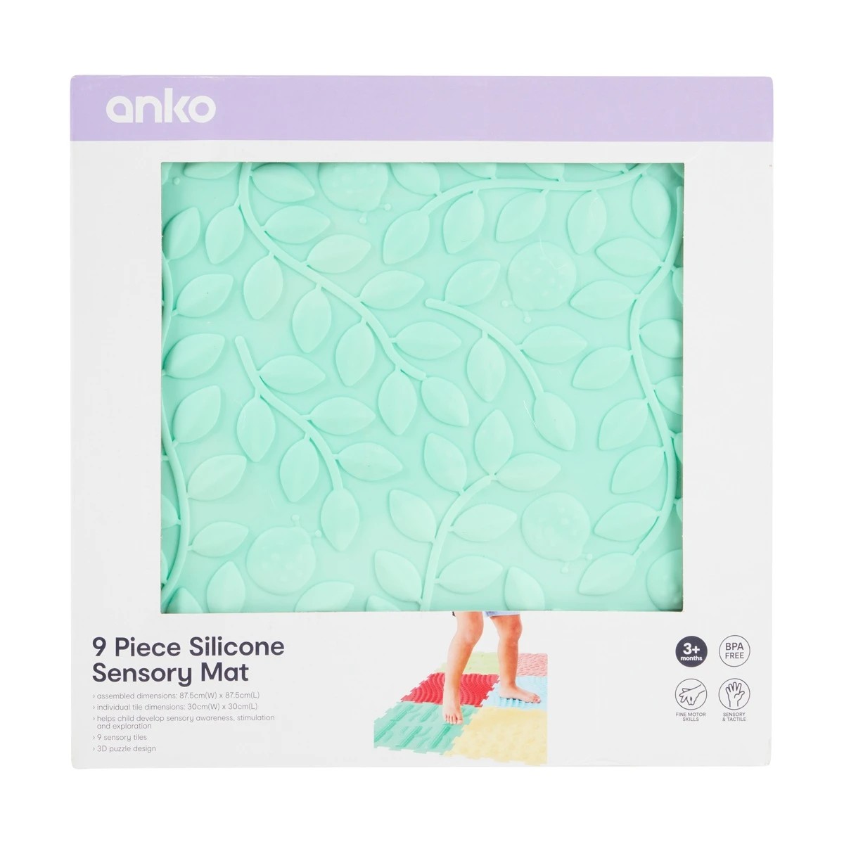 9 9 Piece Silicone Sensory Mat, 9 of 10