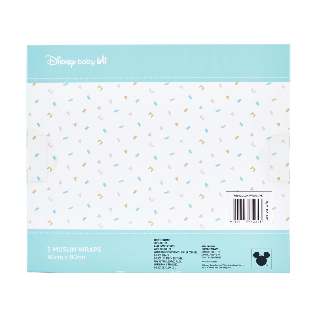 7 3 Pack Disney Baby Winnie the Pooh Muslin Wraps, 7 of 7