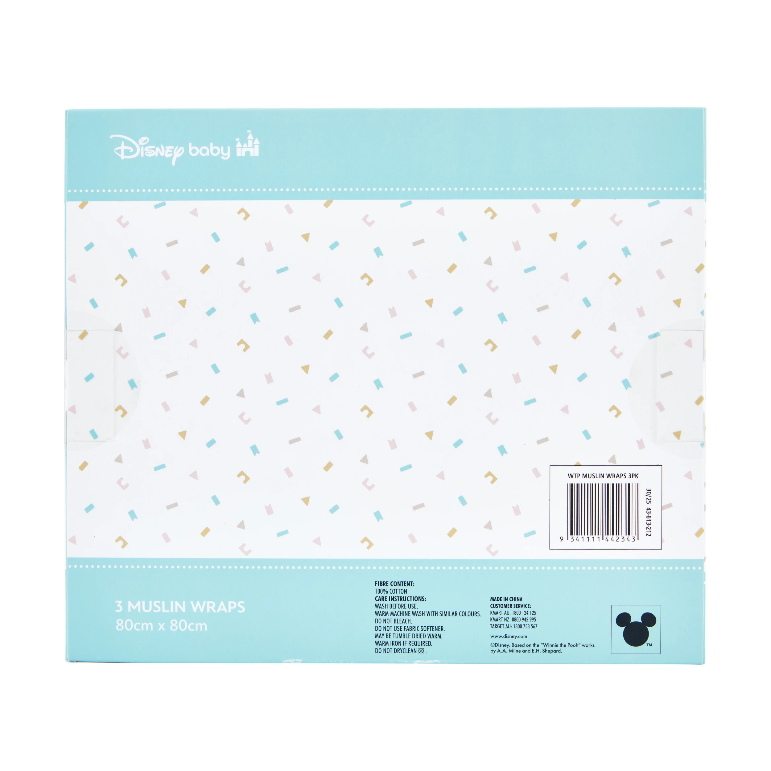 7 3 Pack Disney Baby Winnie the Pooh Muslin Wraps, 7 of 7
