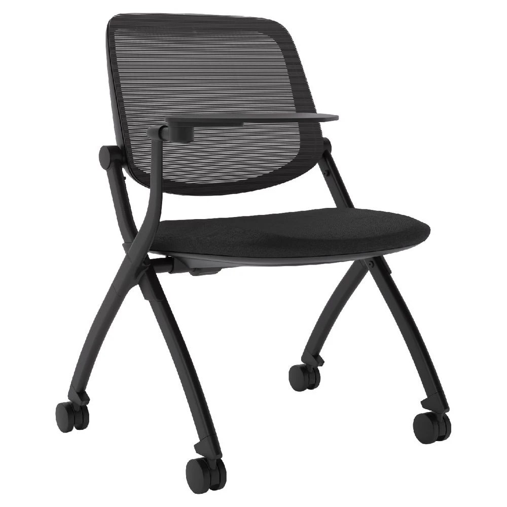 2 Logic Stacking and Nesting Training Chair 2 Pack Black Visitor Chairs and Stools, 2 of 2
