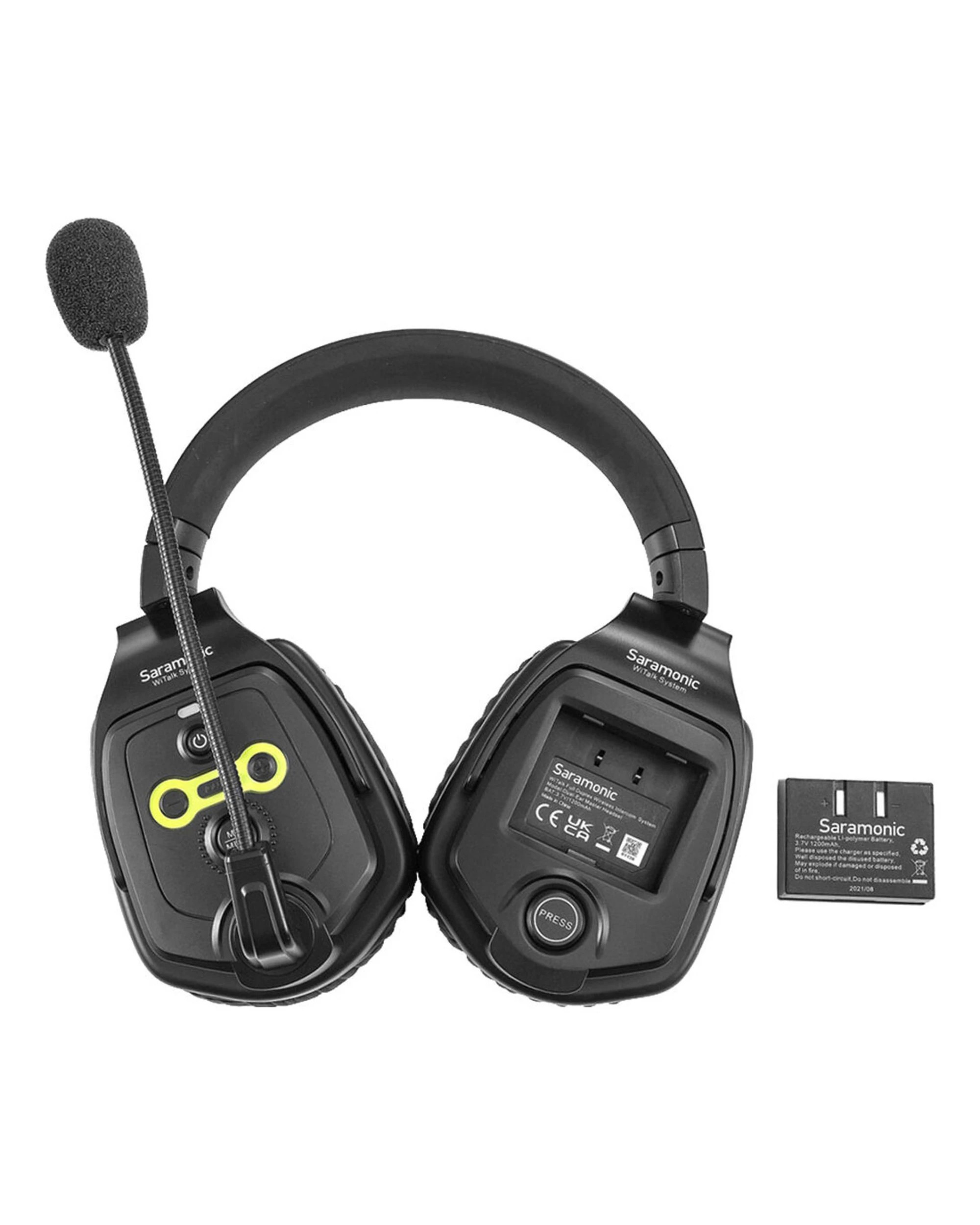 5 Saramonic WiTalk-WT4D 4-Person Full-Duplex Wireless Intercom System with Dual-Ear Headsets (1.9 GHz) - Black, 5 of 5