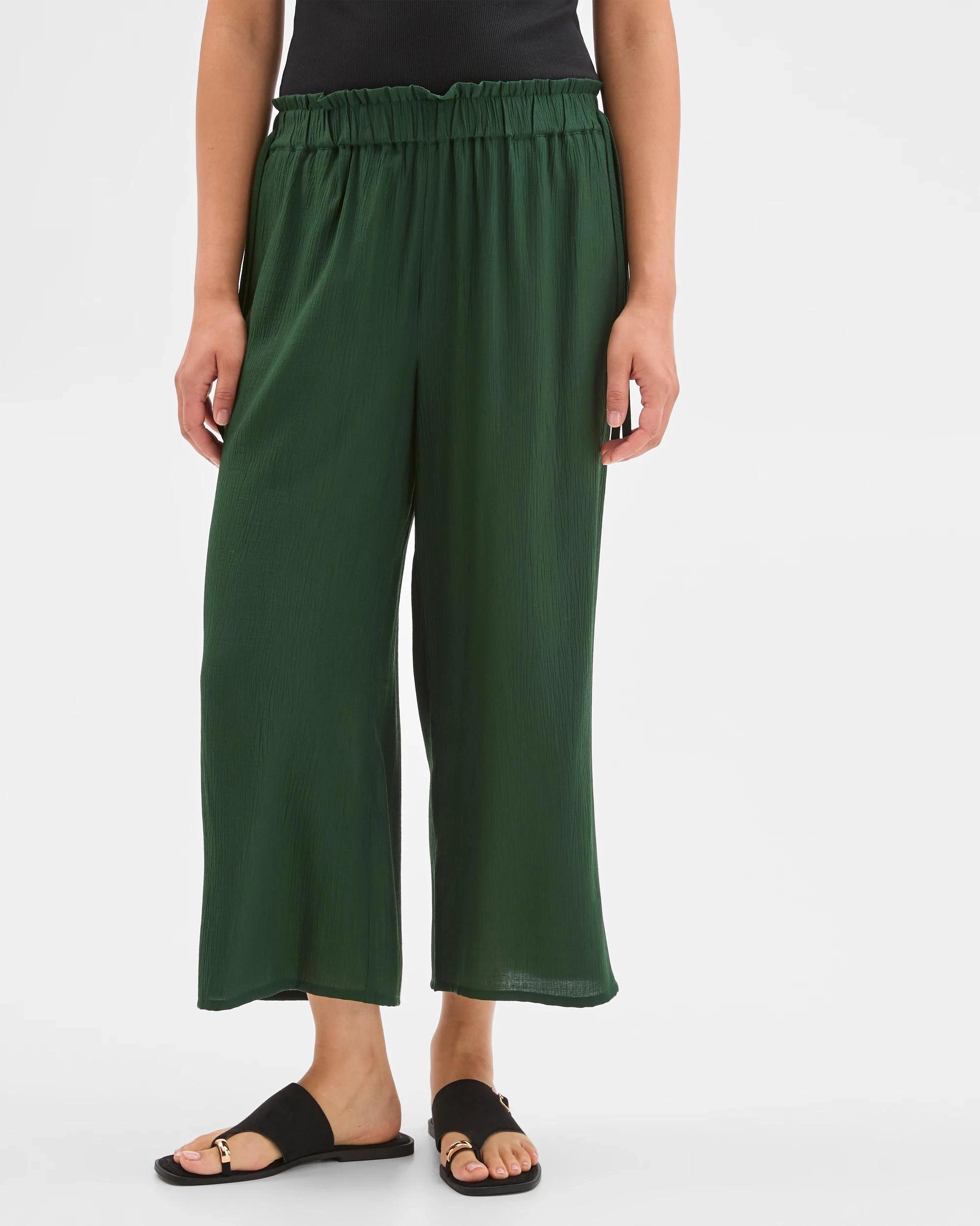 7 Target Woman Resort Harem Frill Wide Leg Crop Pants KOMBU, 7 of 7