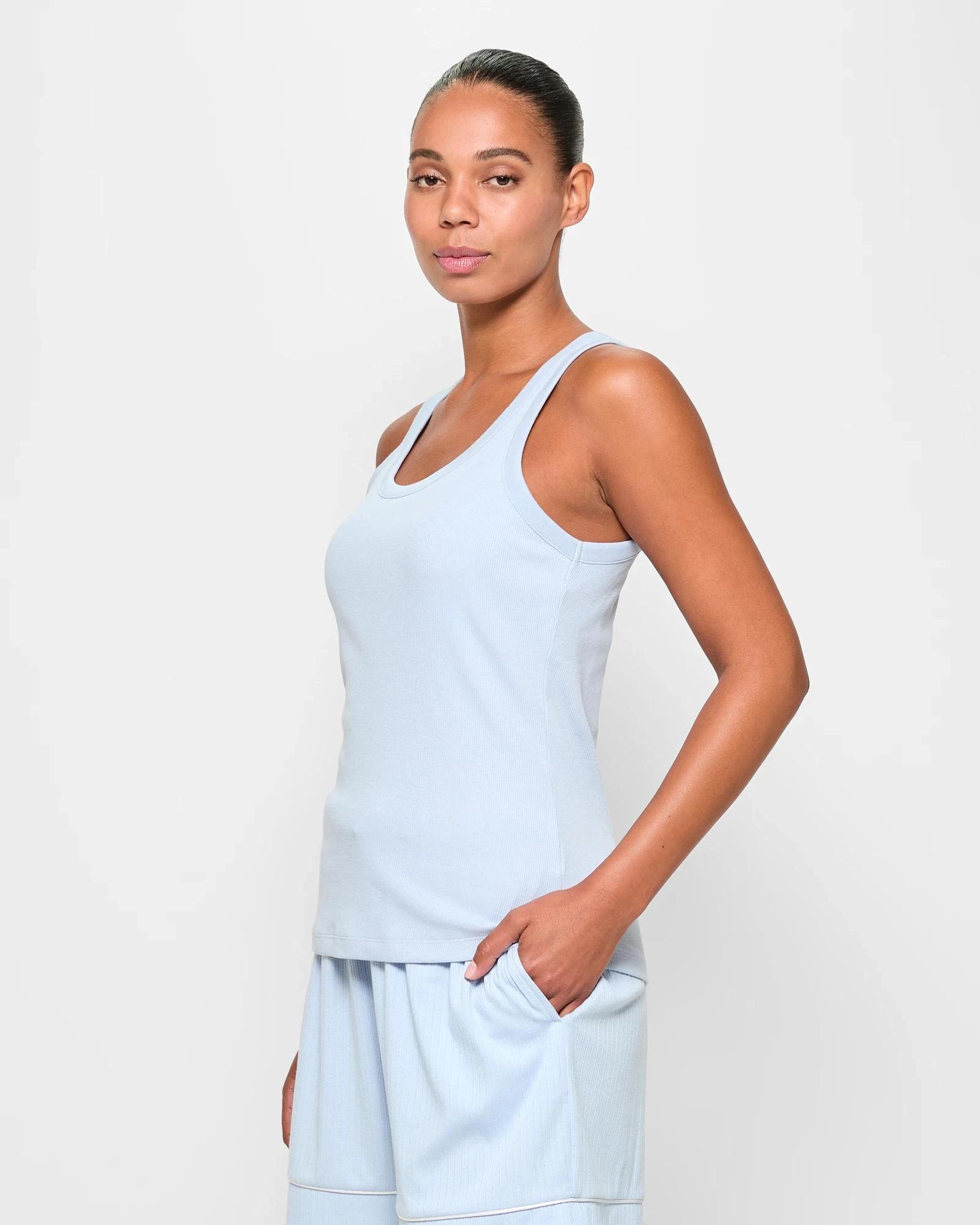 4 Target Australian Cotton Sleep Shelf Bra Tank Top KENTUCKY BLUE, 4 of 5