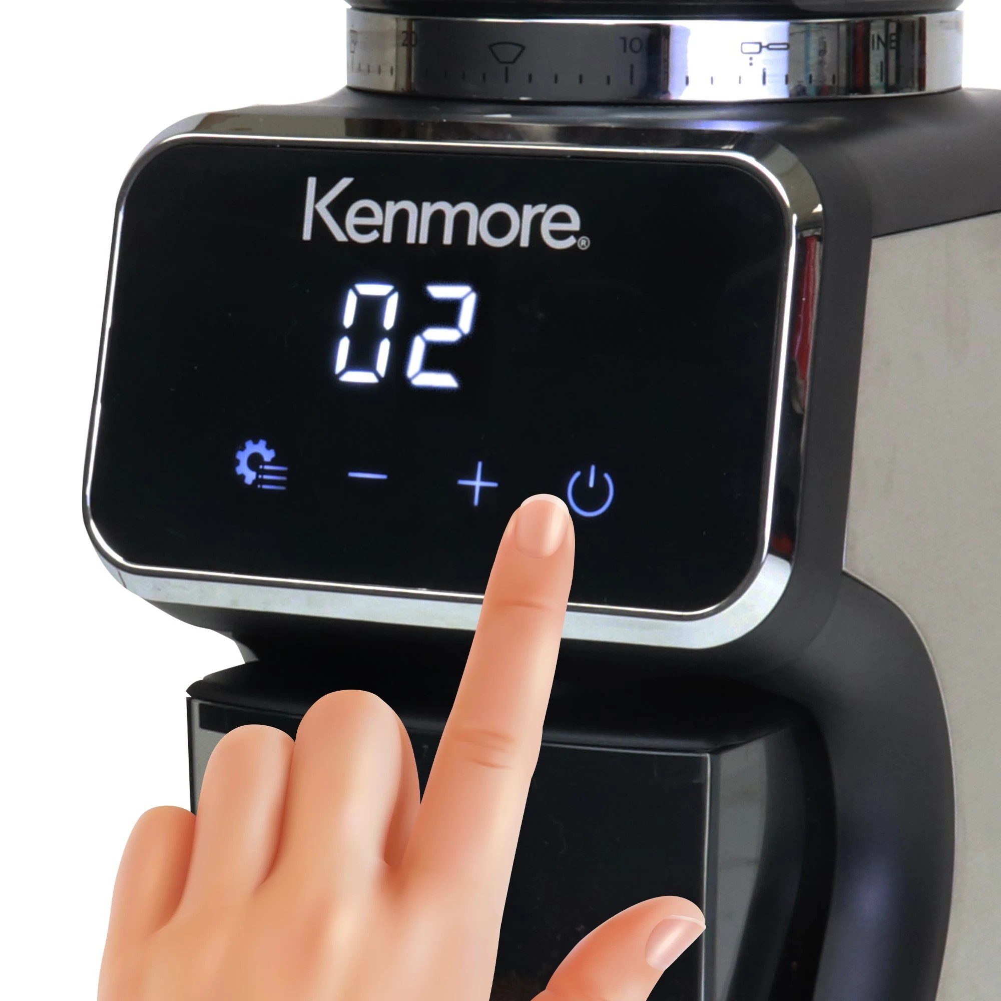 4 Kenmore Digital Coffee Grinder - Black, 4 of 6