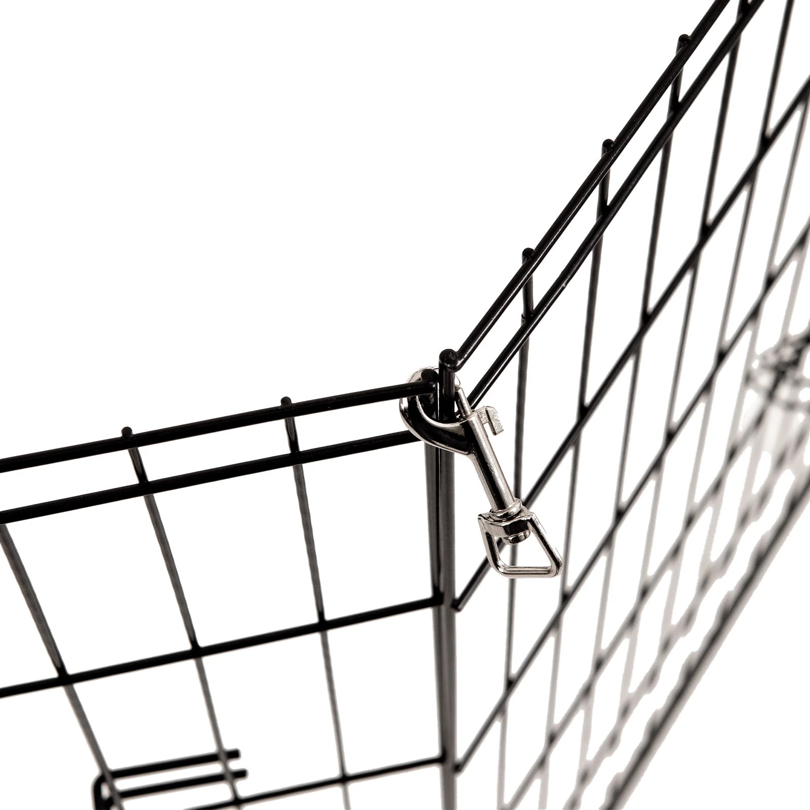 9 4Paws 8 Panel Playpen Puppy Exercise Fence Cage Enclosure Pets - Black - Black, 9 of 10