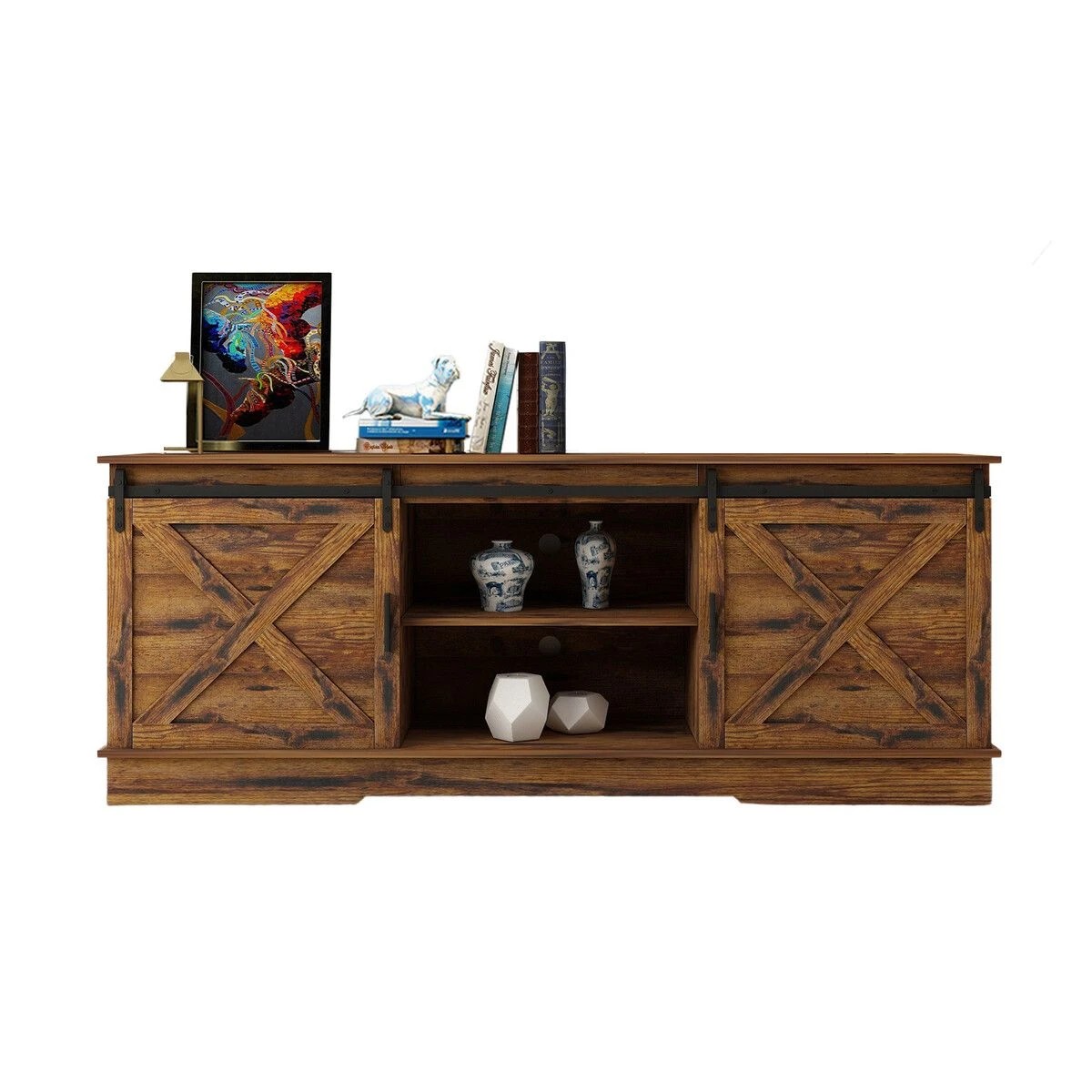 8 Ausway TV Kitchen Cabinet Stand Entertainment Unit Sideboard Buffet, 8 of 9