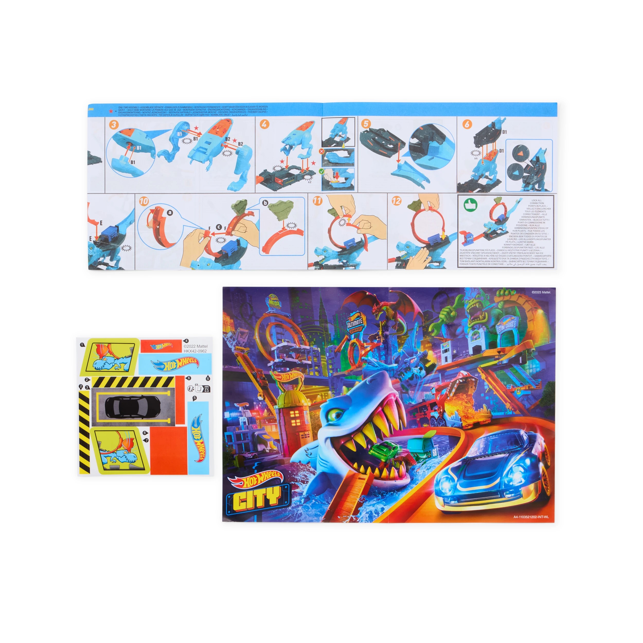 7 Hot Wheels City T-Rex Chomp Down Playset, 7 of 7