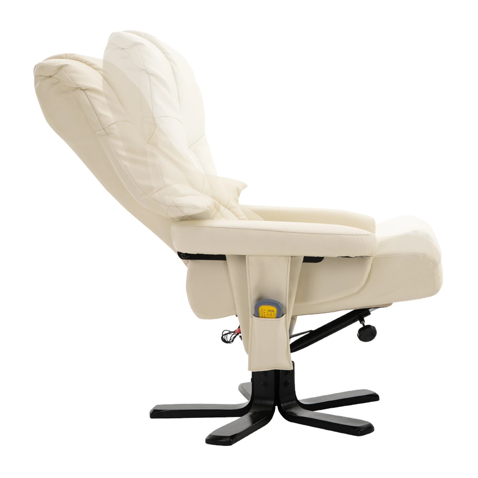 5 LUXDREAM Full Body Massage Recliner Chair 8 Point Heated Beige, 5 of 7