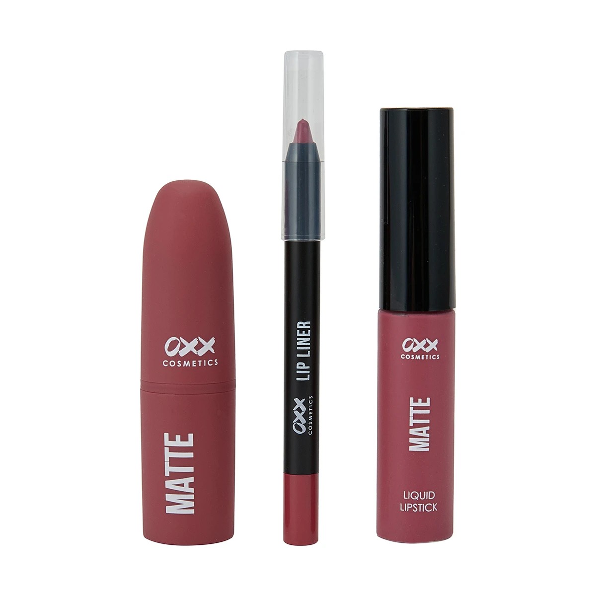 2 OXX Cosmetics 3 Piece Matte Lip Kit - Sultry, 2 of 10