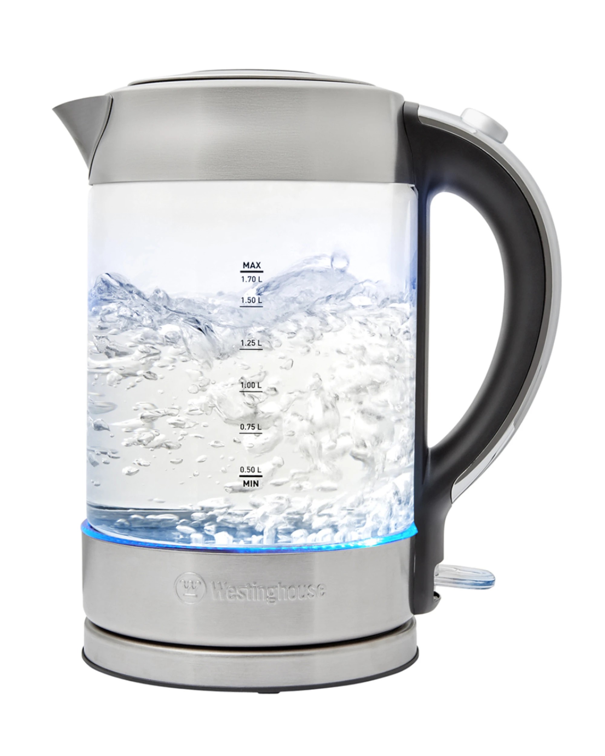 1 Westinghouse Deluxe Glass Kettle with 1.7L Capacity, 1 of 6