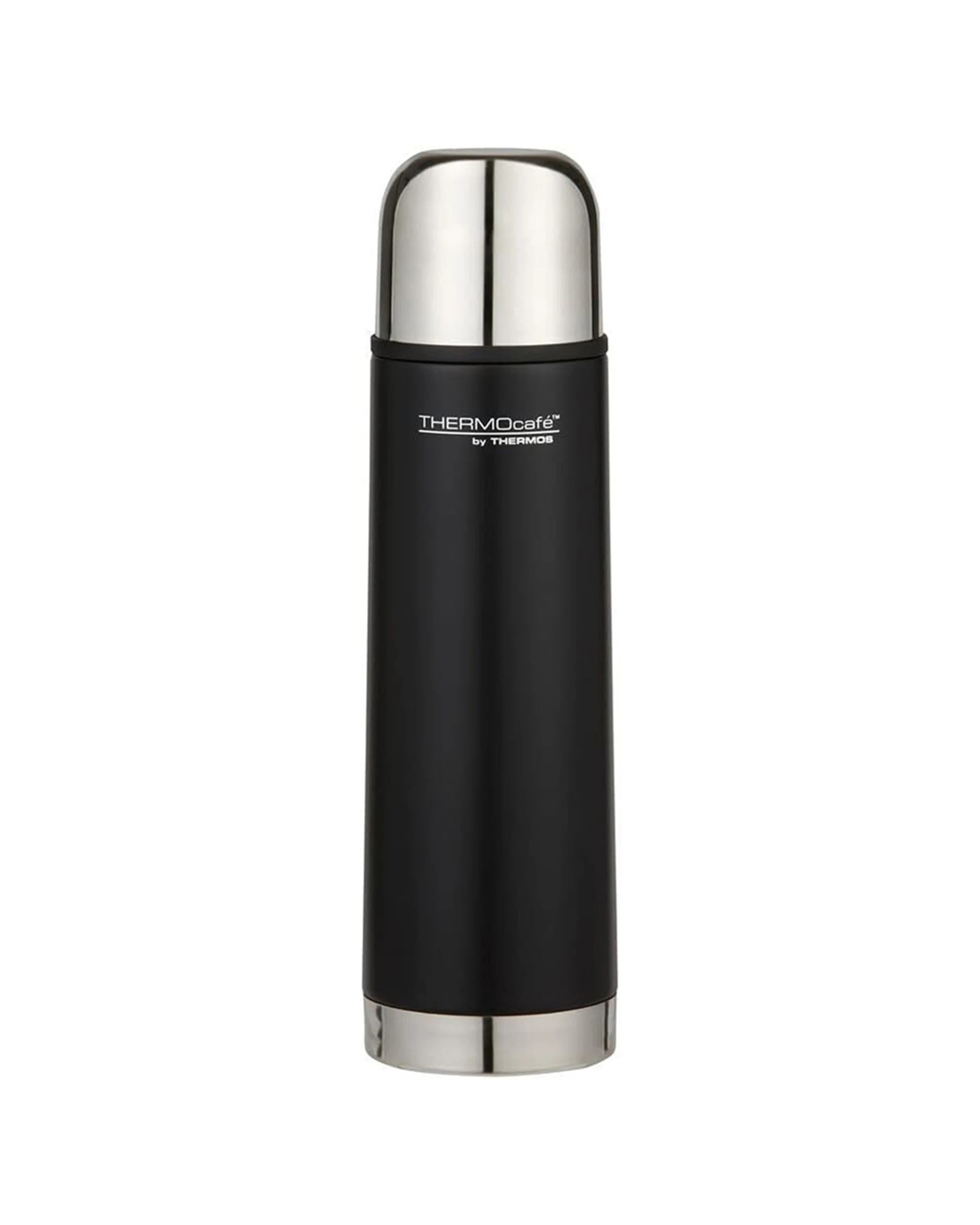 1 Thermocafe Vacuum Insulated Slimline Flask 500Ml Stainless Steel - Black, 1 of 1