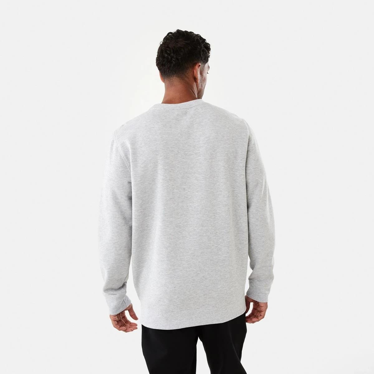 3 Everlast Mens Crew Neck Sweatshirt Grey Marle, 3 of 6