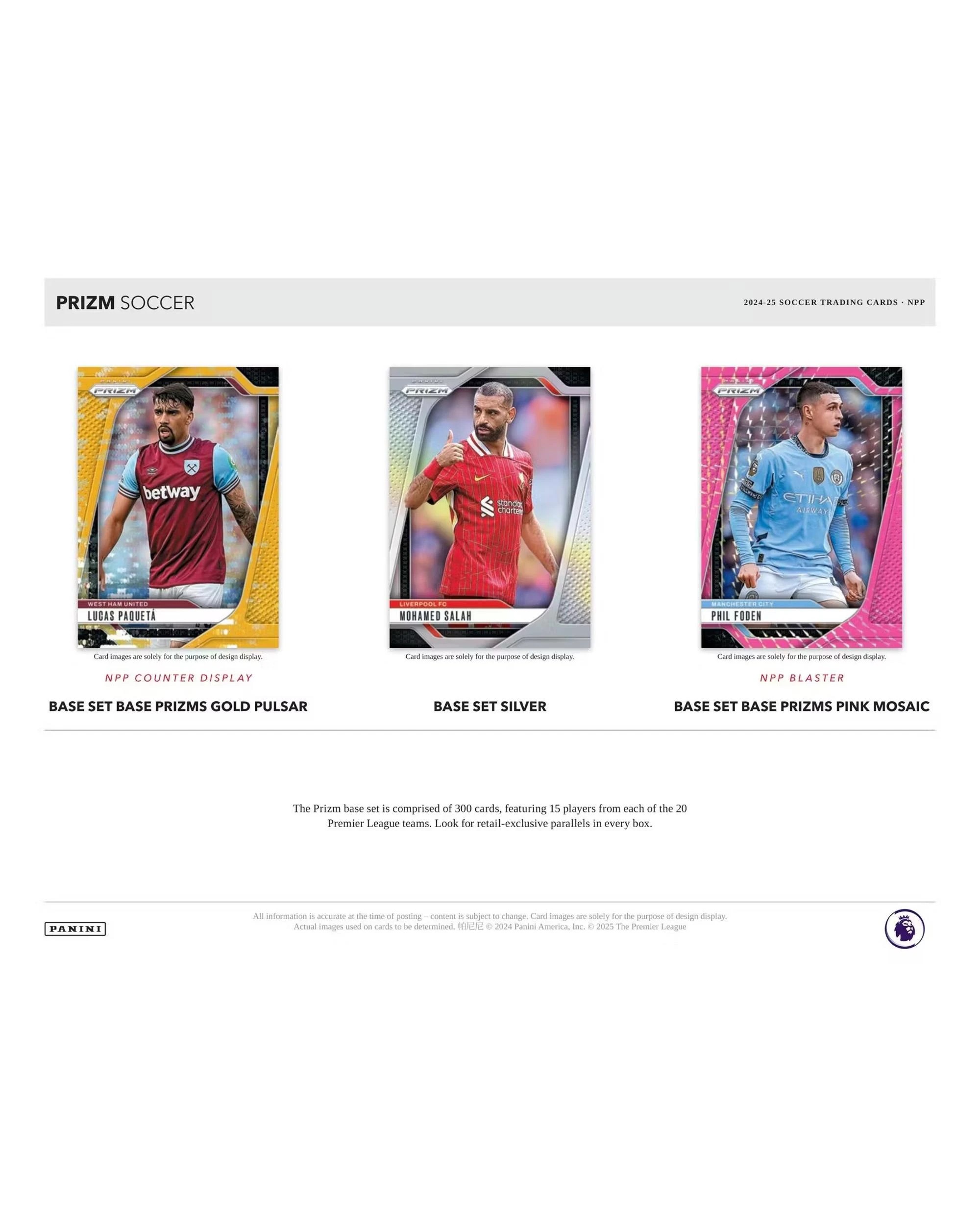 3 Panini 2024/2025 Premier League Prizm Soccer Retail Pack, 3 of 6