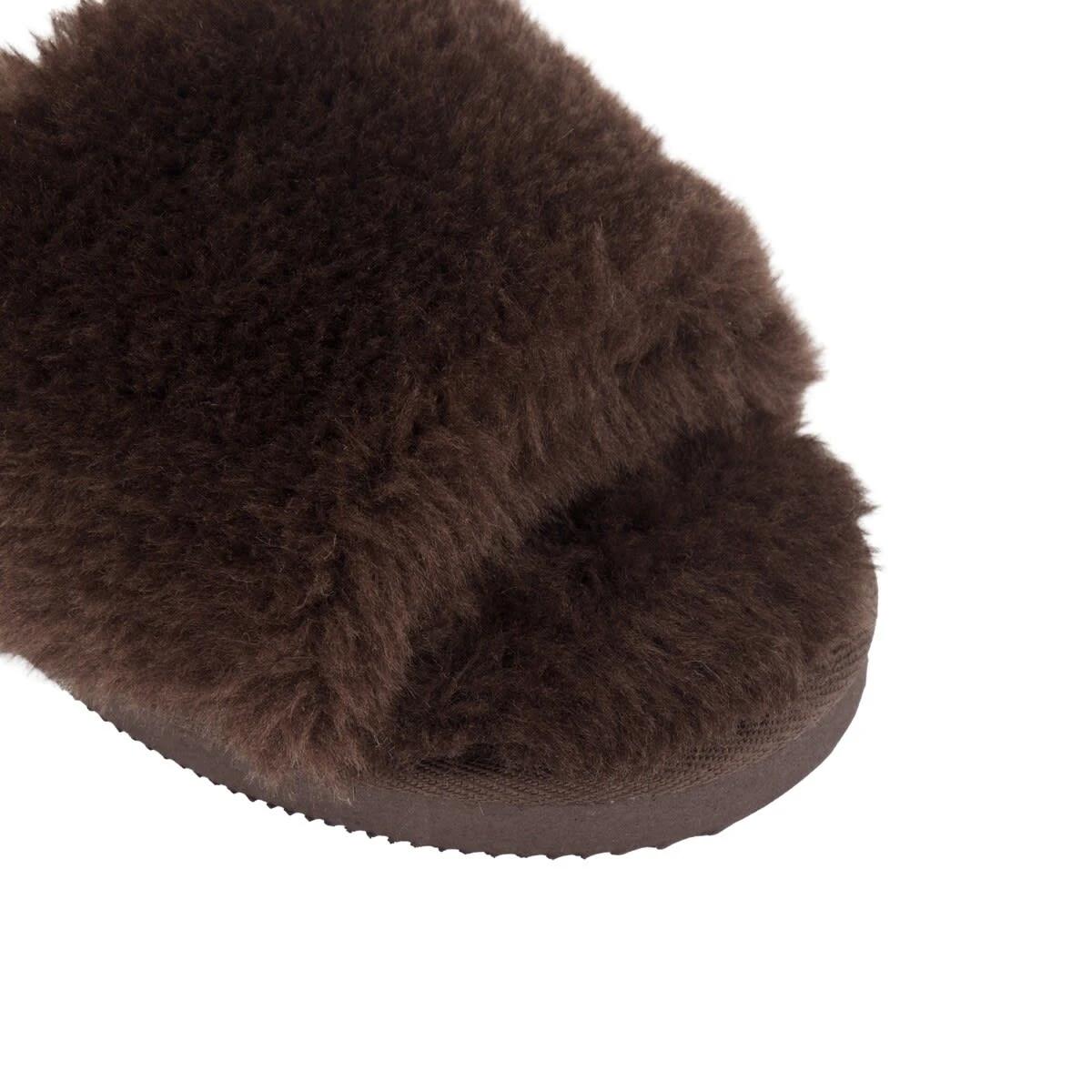 3 One Band Slipper Slides RICH BROWN, 3 of 3