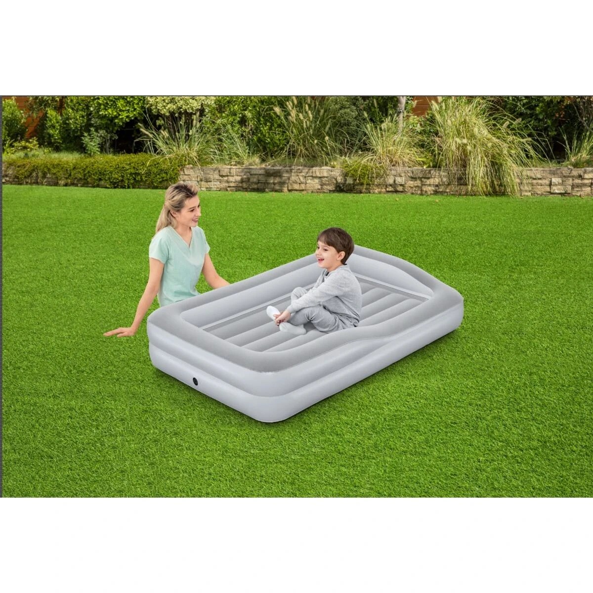 1 Easy-In Kids Air Mattress - Grey, 1 of 4